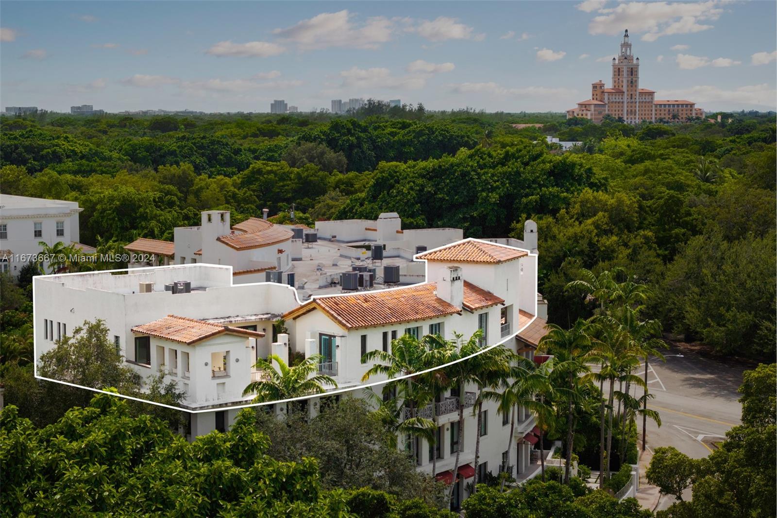 This stunning penthouse spans 3,501 sqft of luxurious indoor living space, complemented by two expansive outdoor terraces totaling 1,676 sqft, offering breathtaking views of the golf course. Nestled in the exclusive Avignon, this rare find in the City Beautiful boasts 4 spacious bedrooms, 3.5 elegant bathrooms, and 4 parking spaces. The residence is adorned with soaring vaulted ceilings, sleek neutral stone floors, and a gourmet island kitchen. It also comes with its own generator, providing peace of mind during storms. Unlike typical condos, this unit feels like a true home, set in a boutique building on a picturesque, tree-lined street. Just steps from the Granada Golf Course & minutes from the renowned Miracle Mile & iconic Biltmore, this location is unbeatable for luxury & convenience.