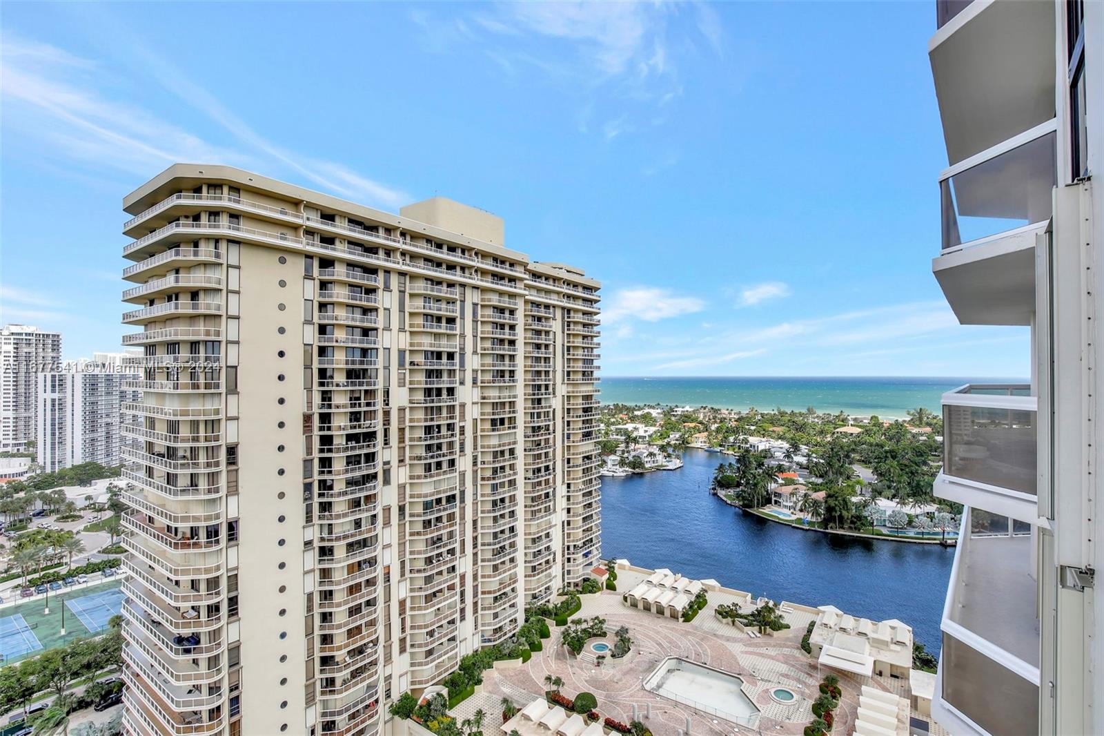 Wow! Enter and be wowed by the amazing Golf, Ocean, and Intracoastal views! Oversized large terrace. Excellent spacious desirable split bedroom plan with large closets! 2 bd/ 2 ba - Enjoy The Landmark Lifestyle with 5-star amenities: tennis courts, heated pools, Jacuzzi, exercise room, locker rooms, meeting rooms, business center, concierge, 24-hour security and valet parking.