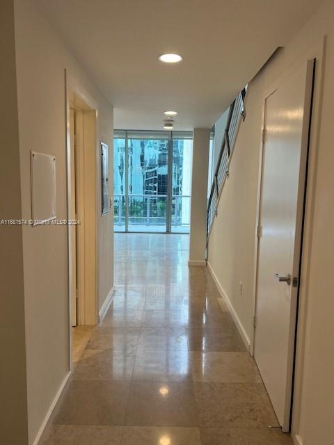 Fabulous loft Located at the center of the traditional Brickell Ave. this is a complete service building; the unit is a “Loft” (two stories), high ceilings apartment, in the first floor entrance hall way half a bathroom, washer and dryer, closet , social area and full Kitchen, social area, with a balcony  facing Brickell Ave. at  second floor is the recessed loft / Bedroom with a full Bathroom , 2 closets … over viewing the social area, the balcony and Brickell AVE.