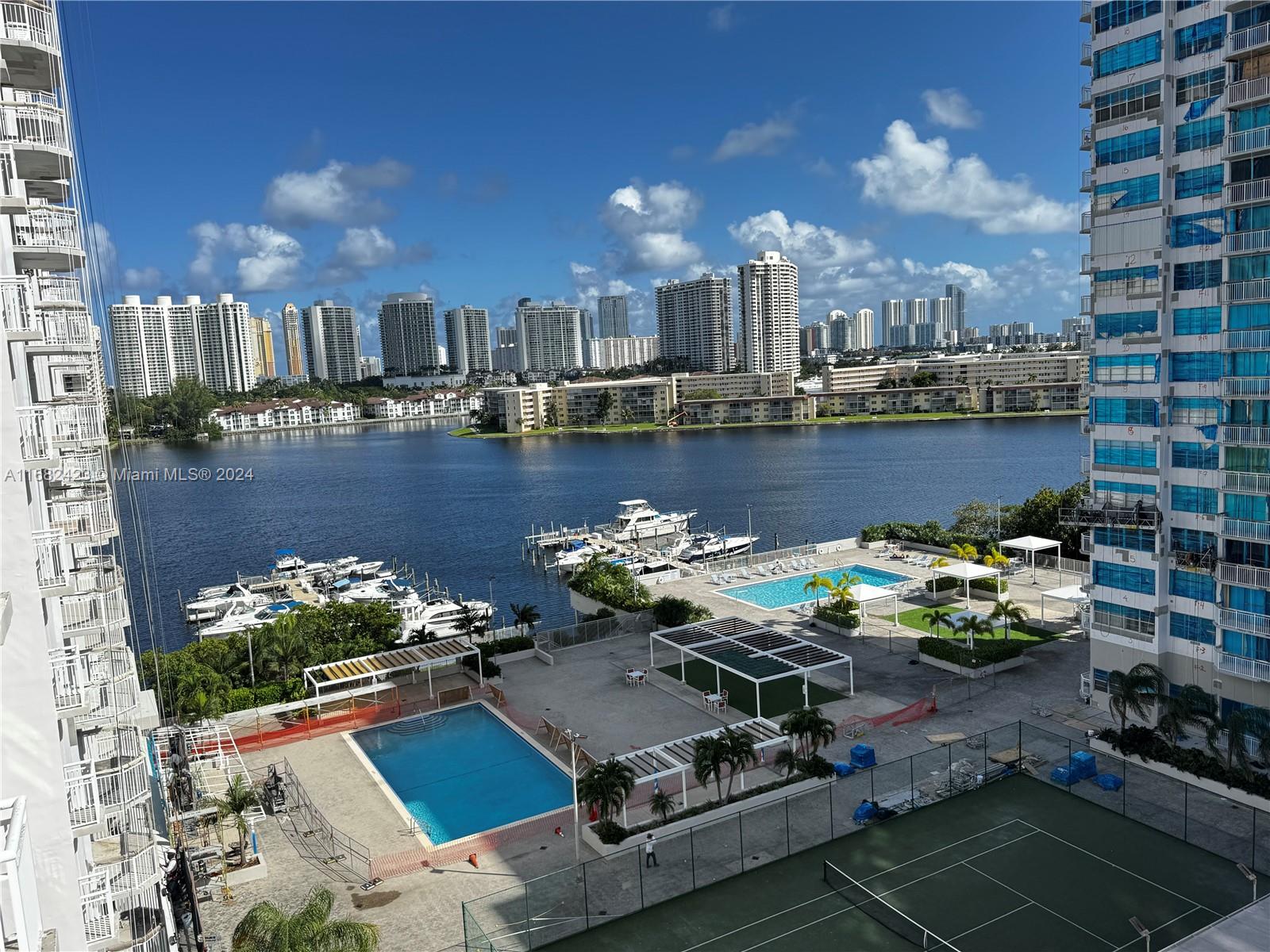 Beautifully remodeled 1-bed, 1.5-bath waterfront condo overlooking Lake Maule in Aventura. Situated in the best location, it’s just a short walk to shops, restaurants, and essential services. Monthly condo fees include basic cable TV and WiFi for added convenience. The unit comes with one assigned parking space, plus 24/7 valet service for guests.

Community Amenities: Enjoy a newly renovated gym, two pools, tennis court, BBQ/picnic area, marina, and an on-site mini-market/restaurant.

This Unit is Tenant occupied from 12/15/2024 to 12/14/2025. Monthly rent $2,100

Experience luxury and convenience in one of Aventura's most sought-after waterfront communities.