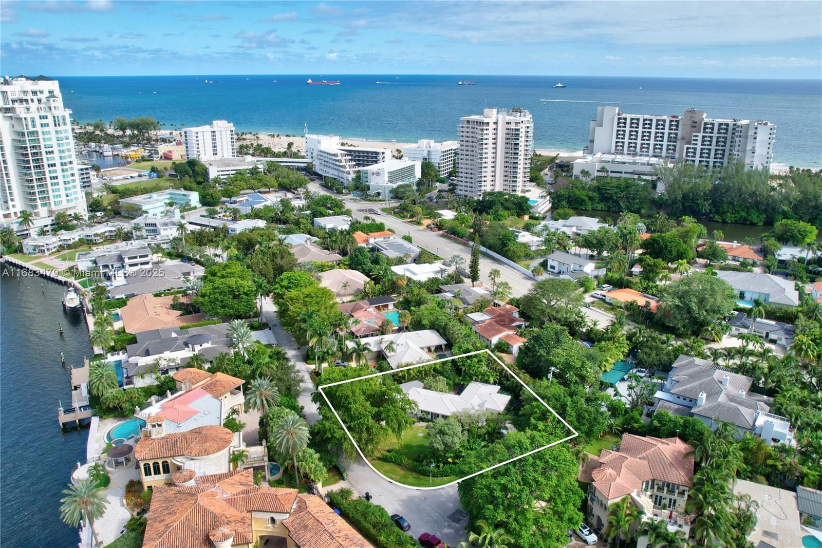 Rare opportunity to build in the exclusive, gated community of Harbor Beach. Interior lot with mature natural surroundings and incredible privacy. Full construction included in purchase, set to be completed in 2026, with options to personalize. 9,000+ sq ft of indoor & outdoor living, including a wrap-around pool with waterfall, two primary bedrooms, clubroom, cinema room, gym, spa & infra-red sauna, covered and open entertainment spaces with water views, & more. Walk to the beach every day. Minutes to Las Olas’ boutique shopping and dining. Dock your yacht at Harbor Beach Surf Club, with access to 300 feet of private beach, marina and more.