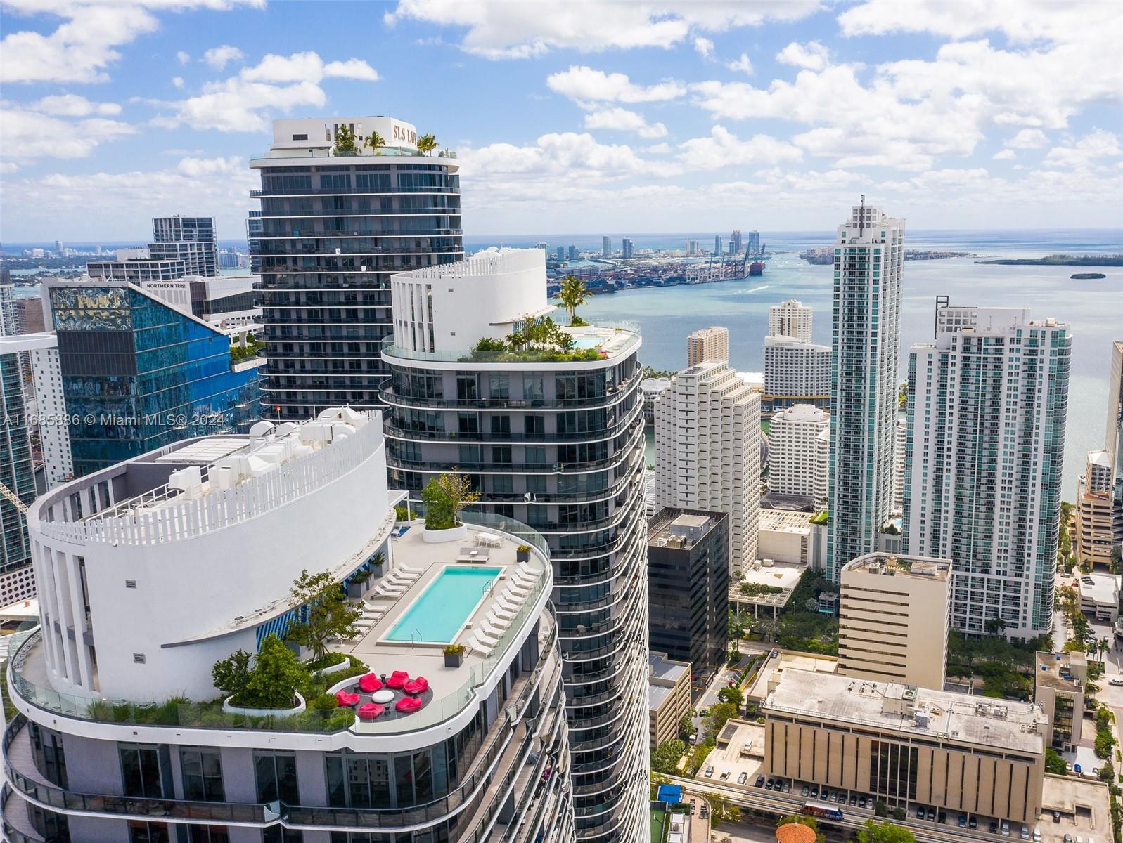 Discover luxurious urban living in this fully furnished 2-bedroom, 2-bath residence at Brickell Heights, adorned with lush furnishings that enhance its modern elegance. This stylish unit features an open-concept layout, a gourmet kitchen, and a wraparound balcony offering breathtaking 180-degree views of Miami’s skyline and bay. Enjoy resort-style amenities, including a rooftop pool on the 50th floor, an expansive pool terrace, a fitness center, a spa with massage and steam rooms, a theater, a business center, a kids’ playroom, EV charging, and 24-hour concierge service. Located in the heart of Brickell, steps from Brickell City Centre and top dining, shopping, and entertainment—this is urban living at its finest.