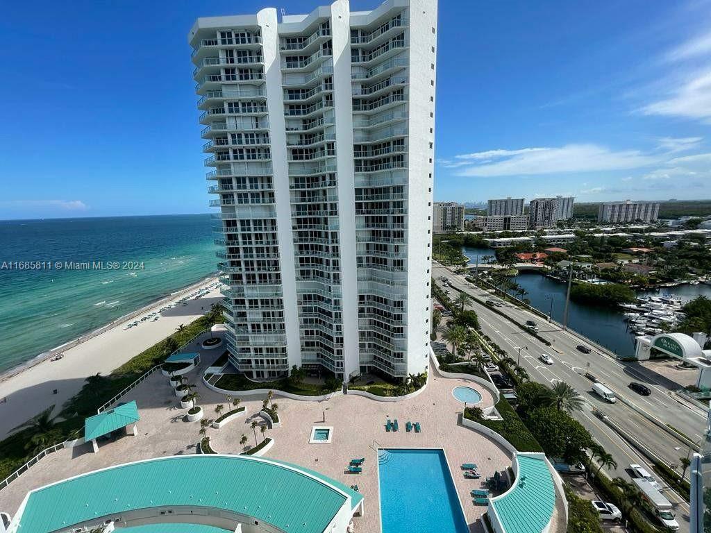 Luxury Beachfront Condo in Sunny Isles with GREAT AMMENITIES and everything you could need inside the building.Two Bedrooms + Den(could be 3rd BR),2-Bathroom Condo Very spacious and bright unit with marble floors throughout.Beautiful Ocean views from both bedrooms and living area.Upgraded kitchen with water views and room for casual dining table.The unit also has waterview to intercoastal to the West from formal dining area.TWO balconies with East/Ocean and West/Intercoastal views.Valet and Beach Service(towels/chairs),Pool(s),State-of-the-art Fitness Center,Club House w/group activities & sports(spinning,group cardio,basketball,racquetball,squash & more),Beachfront restaurant,Tennis,Spa,Kids PlayRoom,&much more!Attended Lobby.Centrally Located