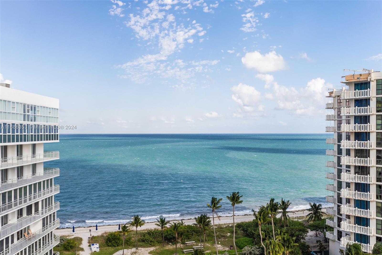 Discover the epitome of luxury in this exquisitely renovated corner penthouse at Mar Azul Condominium, offering stunning 180° panoramic views. This extraordinary residence includes 3 spacious bedrooms and a large den with a full bathroom, adaptable as a fourth bedroom. Each room offers captivating ocean vistas, including views of Bill Baggs State Park and the iconic Key Biscayne lighthouse. The primary bedroom enjoys expansive views of the Intracoastal Waterway, downtown Miami, and Coral Gables. The entire apartment has electric window treatments. Positioned as a corner penthouse, it offers unmatched privacy. Two side-by-side covered parking spaces are located on the lobby floor for convenience.