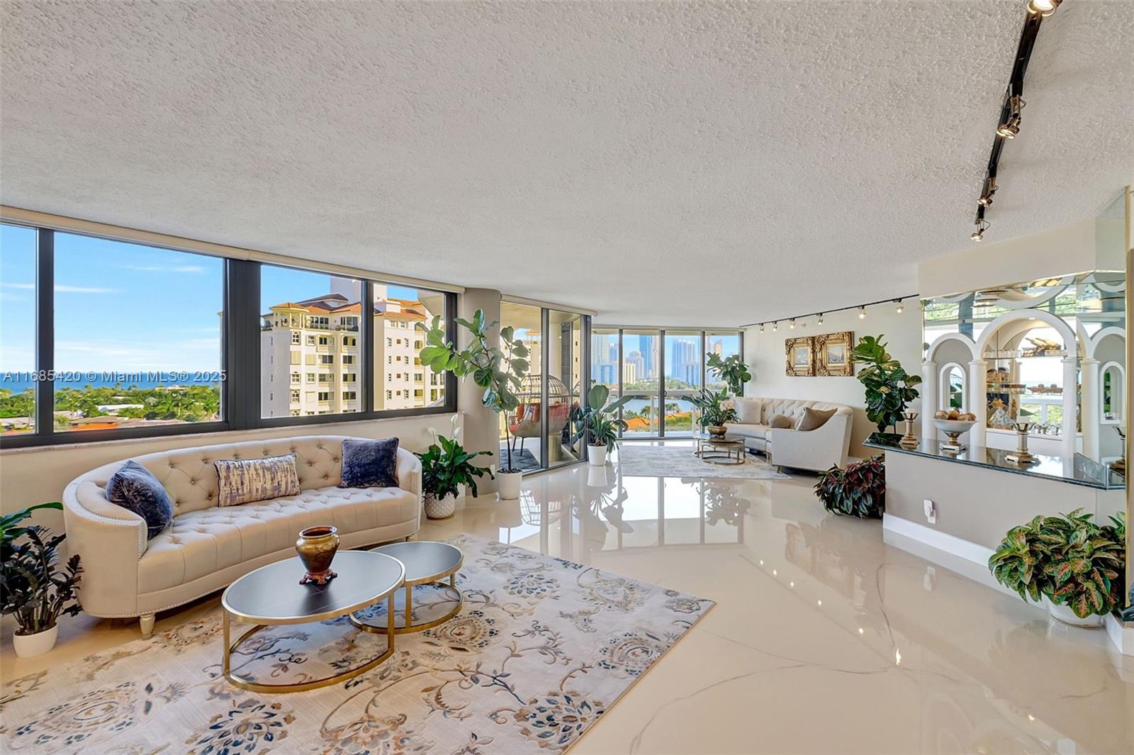 Discover This Stunning Redone Sky Home In Landmark, Featuring Unobstructed Views Of The Ocean Over Golden Beach & The Intracoastal. This Architectural Masterpiece Is The Largest Floor Plan In The Building At 3010 Sq. Ft. - 3 Beds/ 2.5 Baths. Enjoy An Open Living & Dining Area w/ New Floors, 2 Wrap-around Terraces, A State of the art Kitchen w/ Top of the Line Appliances, & Luxurious Finishes In This Split Floorplan. The Oversized Primary Suite Offers Direct Ocean Views, Two Spacious Closets, & Large Ensuite Bathroom w/ Marble Bathtub. With 2 Garage Spaces + Additional Storage, This Condo Provides Ample Convenience. Enjoy The Landmark Lifestyle w/ 5 Star Amenities: Tennis Courts, Heated Pools, Jacuzzi, Exercise Room, Gym, Business Center, Concierge, 24-hour Security, Valet Parking, & More!