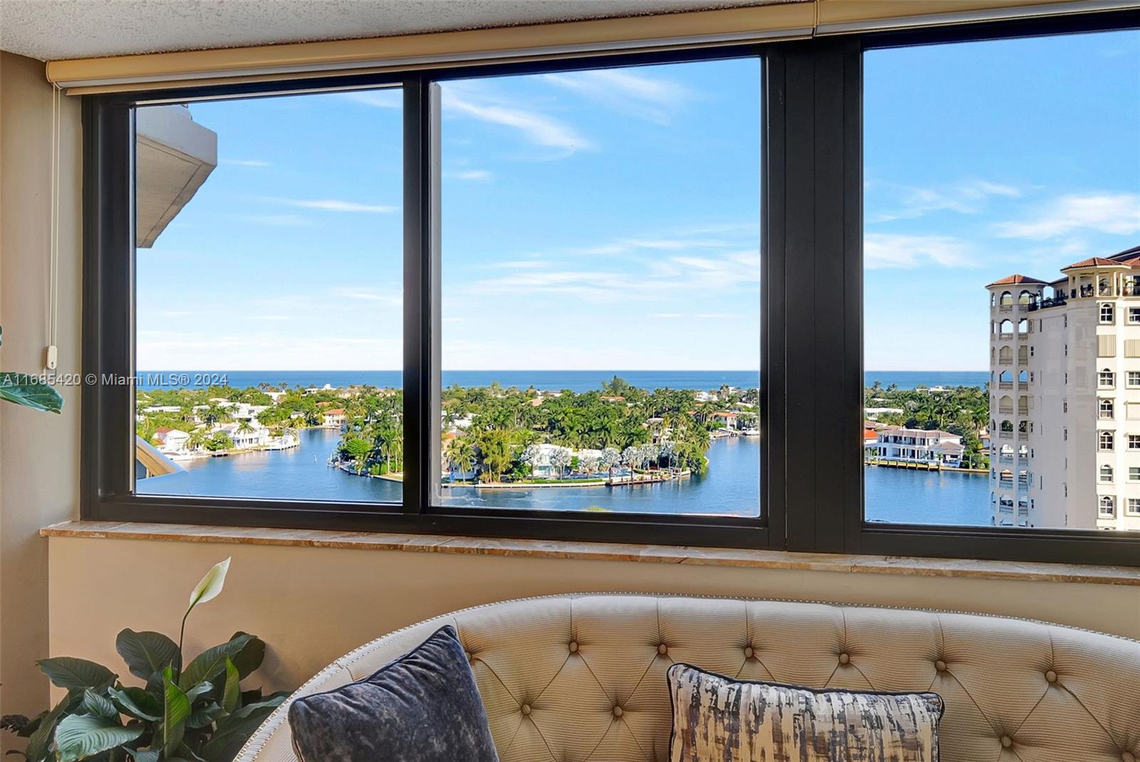 Discover This Stunning Sky Home In Landmark, Featuring Unobstructed Views Of The Ocean Over Golden Beach & The Intracoastal. This Architectural Masterpiece Is The Largest Floor Plan In The Building At 3010 Sq. Ft. - 3 Bedrooms/ 2.5 Bathrooms. Enjoy An Open Living & Dining Area w/ New Floors, 2 Wrap-around Terraces, A State of the art Kitchen w/ Top of the Line Appliances, & Luxurious Finishes In This Split Floorplan. The Oversized Primary Suite Offers Direct Ocean Views, Two Spacious Closets, & Large Ensuite Bathroom w/ Marble Bathtub. With 2 Garage Spaces + Additional Storage, This Condo Provides Ample Convenience. Enjoy The Landmark Lifestyle w/ 5 Star Amenities: Tennis Courts, Heated Pools, Jacuzzi, Exercise Room, Gym, Business Center, Concierge, 24-hour Security, Valet Parking, & More!