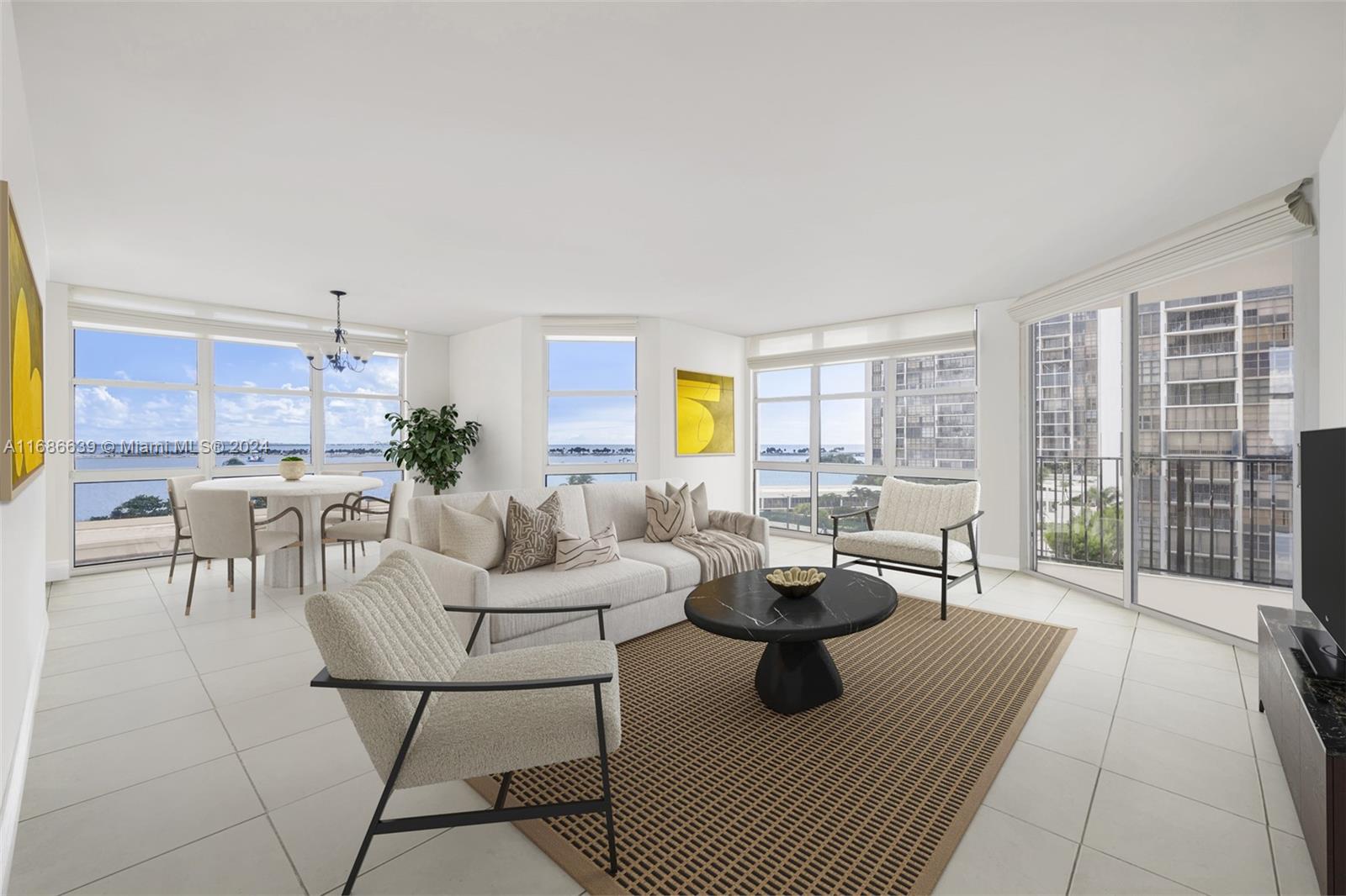 Step into this 2-bedroom, 2-bathroom gem in Miami’s premier high-rise neighborhood, Brickell.  You’ll be captivated by the floor-to-ceiling windows showcasing breathtaking direct water views lined with serene palm trees. This exceptional ‘01’ line offers over 1,600 SF of living space for relaxation and entertaining. Enjoy a resort-like lifestyle with multiple tennis and pickleball courts, a state-of-the-art gym, pools, and boat dockage. Brickell’s tree-lined sidewalks invite you to explore nearby dining options and the scenic routes to Key Biscayne’s beautiful beaches. Experience the perfect blend of location, views, space, and value. With easy access to Coconut Grove, Coral Gables, and Miami Beach, you can relish the vibrant energy of Brickell while enjoying a peaceful retreat.