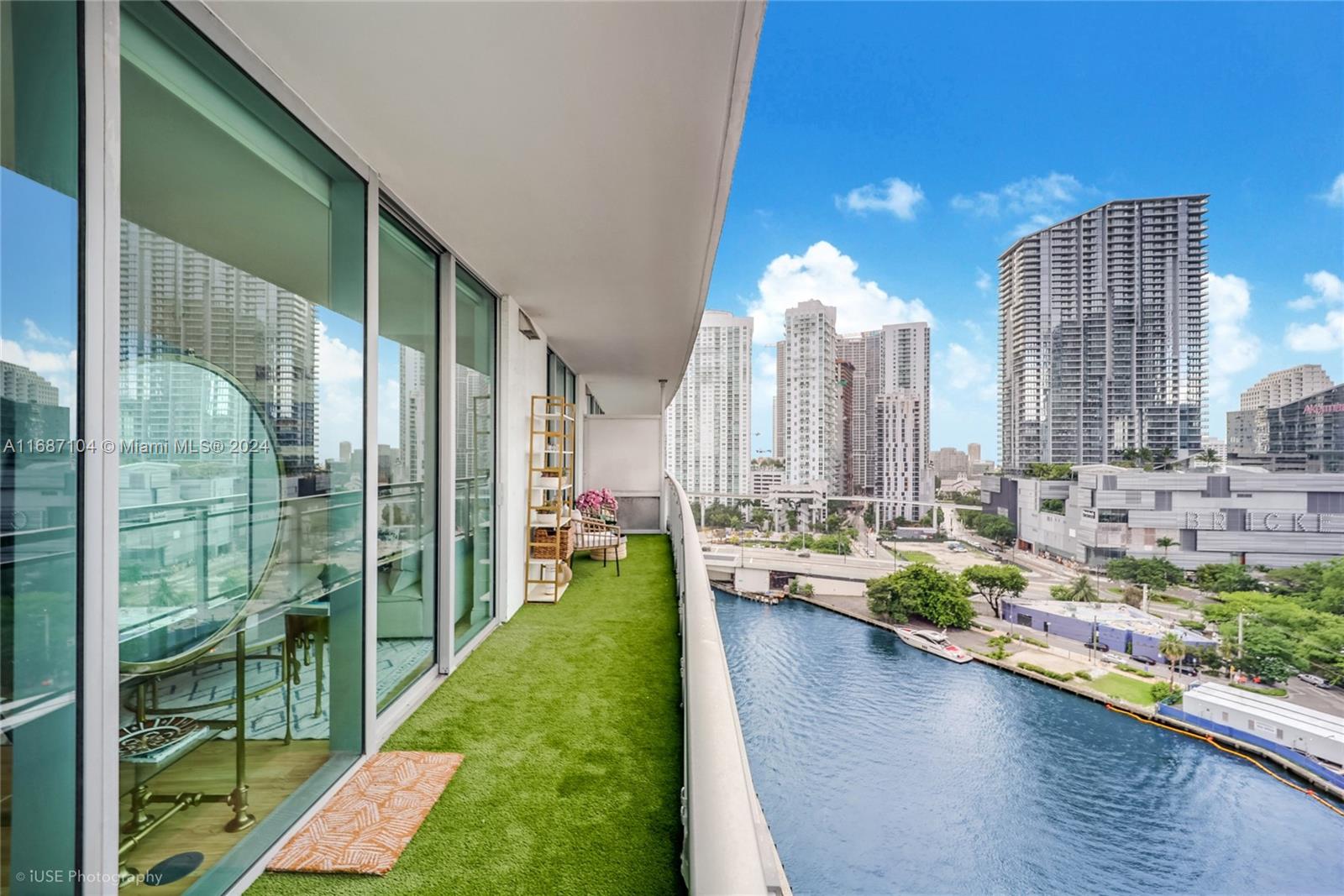 Stunning updated 2-bedroom, 2-bathroom unit at The Mint in Brickell. This beautifully updated residence boasts breathtaking views of the iconic Miami river and Brickell skyline, creating a beautiful backdrop for your daily life. Enjoy watching the Brickell city action, yachts and dolphins all from your large terrace! ULTIMATE LUXURY & PERFECT LOCATION: walk to all of the shopping/dining that Brickell has to offer, Metro Station, Brickell City Centre & easy access to highways. GATED Community w/5-star amenities: pool, spa, fitness center, activity room, business center, Riverwalk & more! Priced to sell!