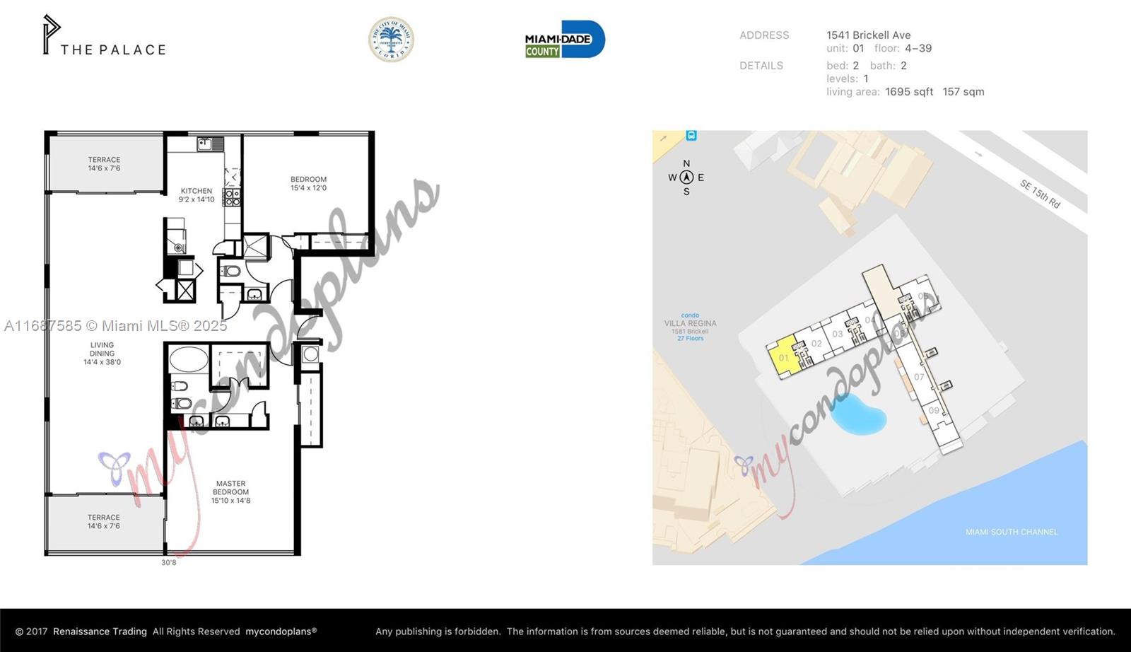 1541 Brickell Ave #A1901, Miami FL 33129