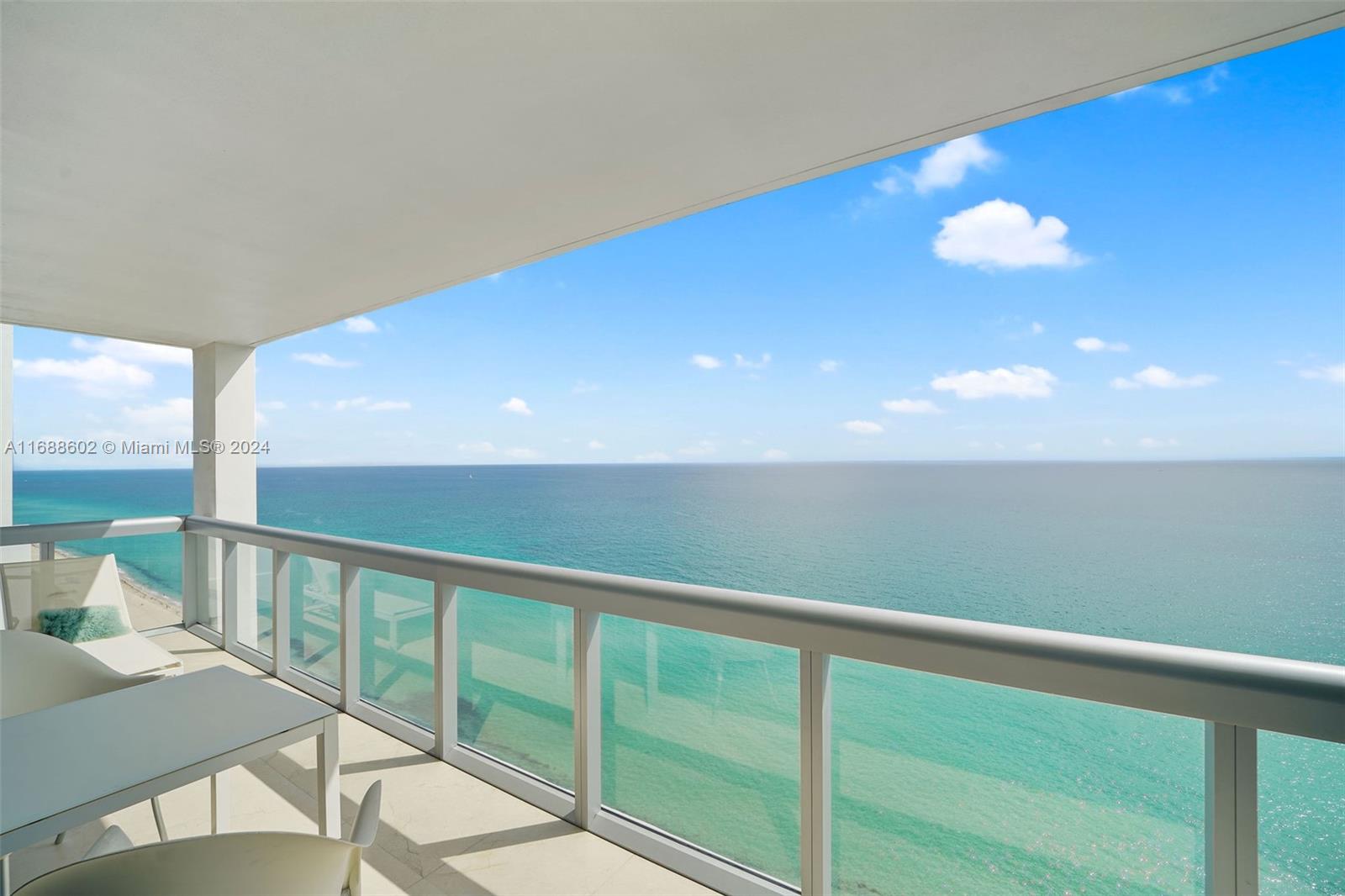 Dramatic DIRECT OCEAN VIEWS at renowned Carillon Miami Wellness Resort, a premier luxury property.  Fully furnished “turn-key” pristine designer unit in prestigious North Tower with many upgrades.  Among unique features is an 85" pull down projection tv for combination living/media room; coffee table converts to dining table.  Second bedroom is office/den with sleep sofa and built-in desk system.  Tenant has full use of 70,000 sq ft fitness/spa center, 3 pools, salon, concierge, restaurant, poolside cafe, beach service, Corner Store, bar, 24 hour security, valet, boutique, wellness staff.  Classes offered 7 days week from morning until early evening – all included in rent.  Great walking neighborhood with all conveniences.  NO inquires for less than 6 months. NO PETS.  Live your best life!