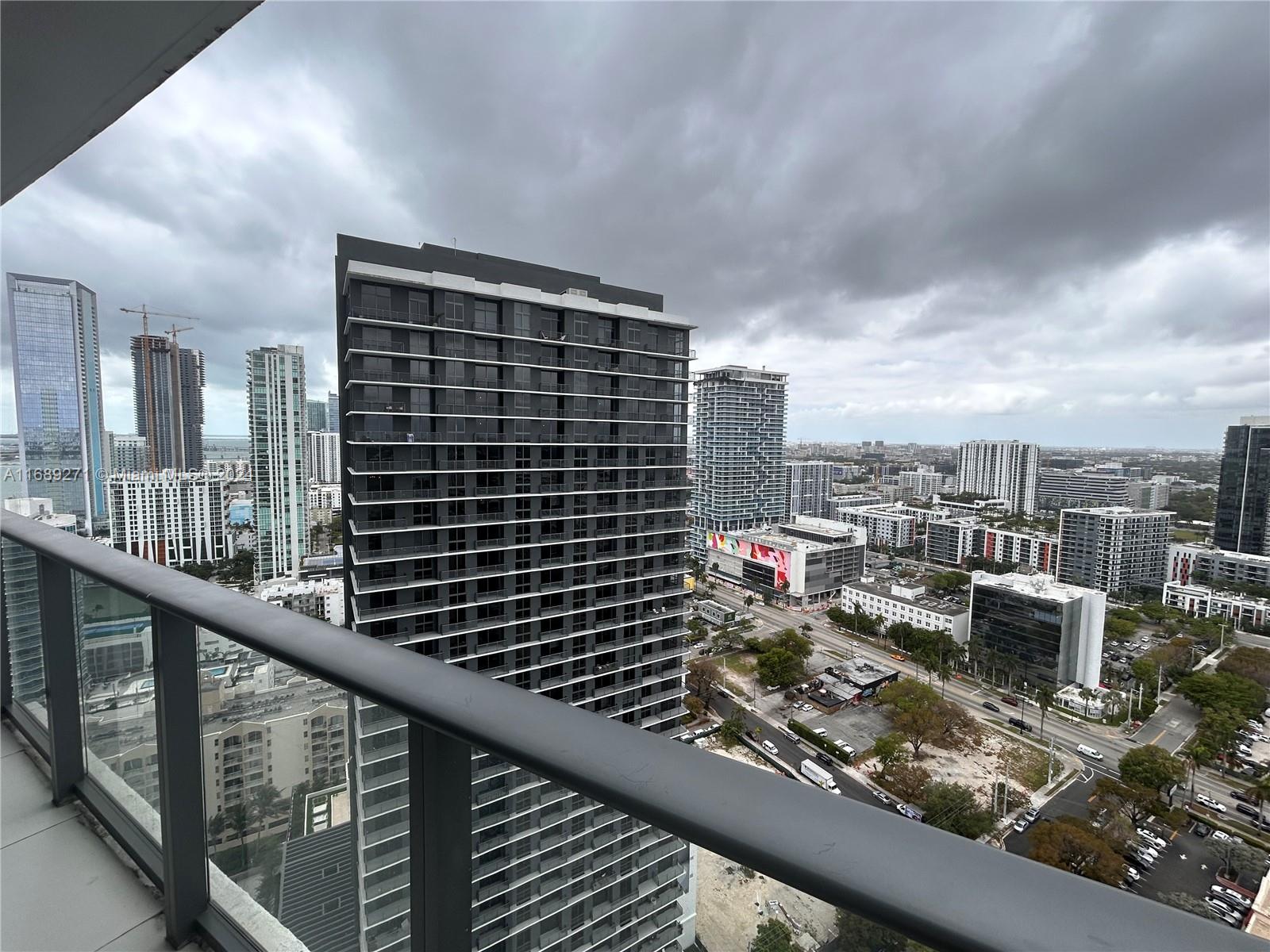 Enjoy this beautiful 2 bedroom 2 bathroom with amazing views to Midtown and Design District, with luxurious finishes, tile floor and top of the line open kitchen. Centrally located closed to Downtown Miami, Airport, Brickell, Coral Gables, Coconut Grove and Miami Beach. With world class amenities, rooftop pool, 24 hours front desk, security, club room, kids room, sauna, theater, fitness center, tennis court, valet parking and much more. Showings: with 48hrs in advance.