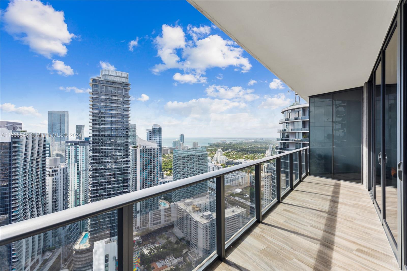 Best Views in the Building from the coveted high floor 03 line facing South East. Open to Biscayne Bay, offering views to the city and the bay. Perfect 1 Bedroom plus a den and 2 full bathrooms, fully furnished. Enjoy the luxury of this incredible complex in the heart of Brickell. SLS Lux offers five-star amenities, including full service spa, fitness center, 9th-floor pool with bar and cabanas, club room, tennis court, a kids' playroom, a sky lounge with a rooftop pool and jacuzzi, a movie theatre, a business center, BBQ area, and 24/7 concierge/security. Just one block away from the Brickell City Center. Take your lifestyle to the next level!