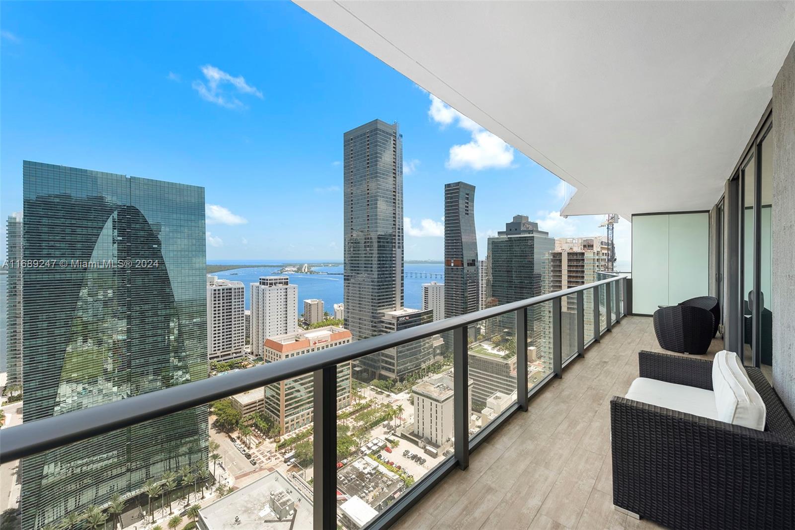 Experience absolute luxury in the sky from this high floor residence at SLS Brickell! This gorgeously designed 2BD/2BA in the heart of Brickell offers a spacious, sun-filled floor-plan, huge terrace w/ stunning city/water views, marble kitchen w/ chrome finishes & top-of-the-line appliances, & blackout shades & custom built out closets in each room. Designed by Phillipe Starck, this highly desired building boasts a state-of-the-art fitness center, rooftop pool w/ breathtaking skyline, a full-service spa, pool terrace w/ 200 ft heated pool, private cabanas, al fresco dining, & full service concierge. Close to everything! Moments from the financial district, shopping, nightlife & great entertainment.