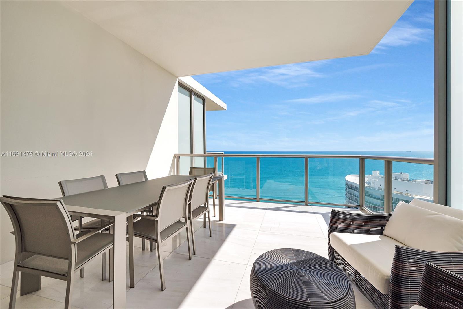 Experience luxury at the St. Regis Bal Harbour in this fully renovated, furnished 2bed/2bath apartment with breathtaking direct ocean views. The unit offers two spacious terraces, a master suite with a king bed, walk-through closet and oversized bathroom plus a second bedroom featuring a queen bed and a Murphy twin bed. The open kitchen and living area make it perfect for entertaining. Located in the exclusive penthouse residence area of the hotel’s center tower. Residents have access to 5-star amenities, including a 12,000 SF Remède Spa, Butler Service, Gourmet Dining, private beach club, in-room service and personal chef upon request along with full access to amenities in both residence towers. Just steps from Bal Harbour Shops.Flexible rental terms are available from 4-6 months