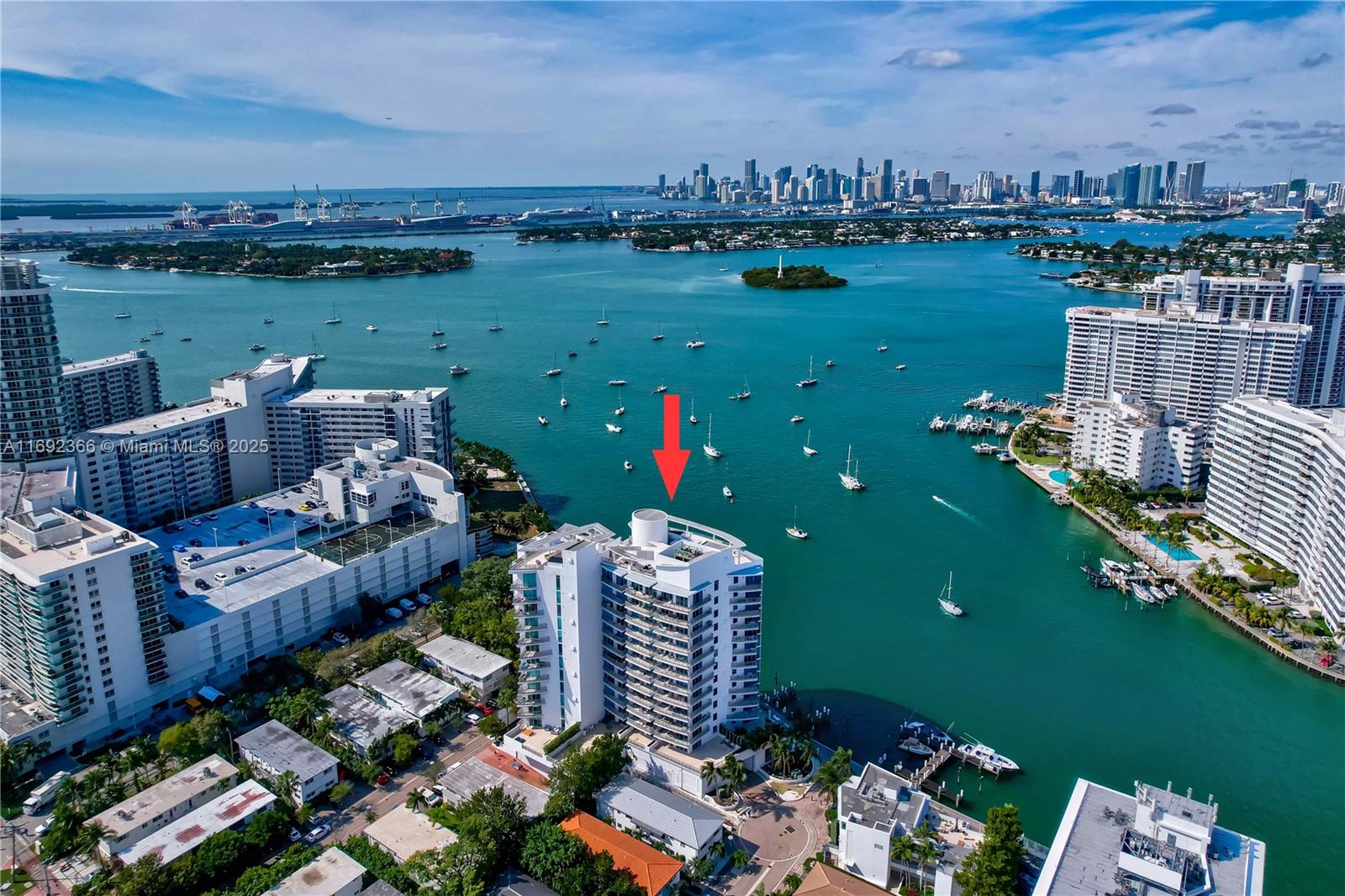 Ultimate luxury is available in this Upper Penthouse Unit at Capri South Beach.  With over 120 ft of Frontage on Biscayne Bay, this almost 3000 square foot Penthouse has Direct Downtown Miami Skyline and Bay Views from every room and also distant Ocean Views from two of the four Terraces. With only one owner, this Penthouse was designed prior to construction and comprises the entire Western Facade of the building, offering complete privacy. Open Chefs Kitchen with enormous amount of Boffi Cabinetry  is a Cooks Dream. A Massive Living Room, Dining Area and Family Room with an open floor plan makes for gracious entertaining spaces. Well run and established building with only one assessment in it's 15 year history. Capri is a Boutique Full Sevice Building in a Superb Location.