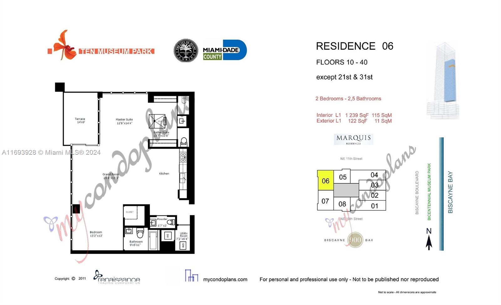 1040 Biscayne Blvd #1506, Miami FL 33132