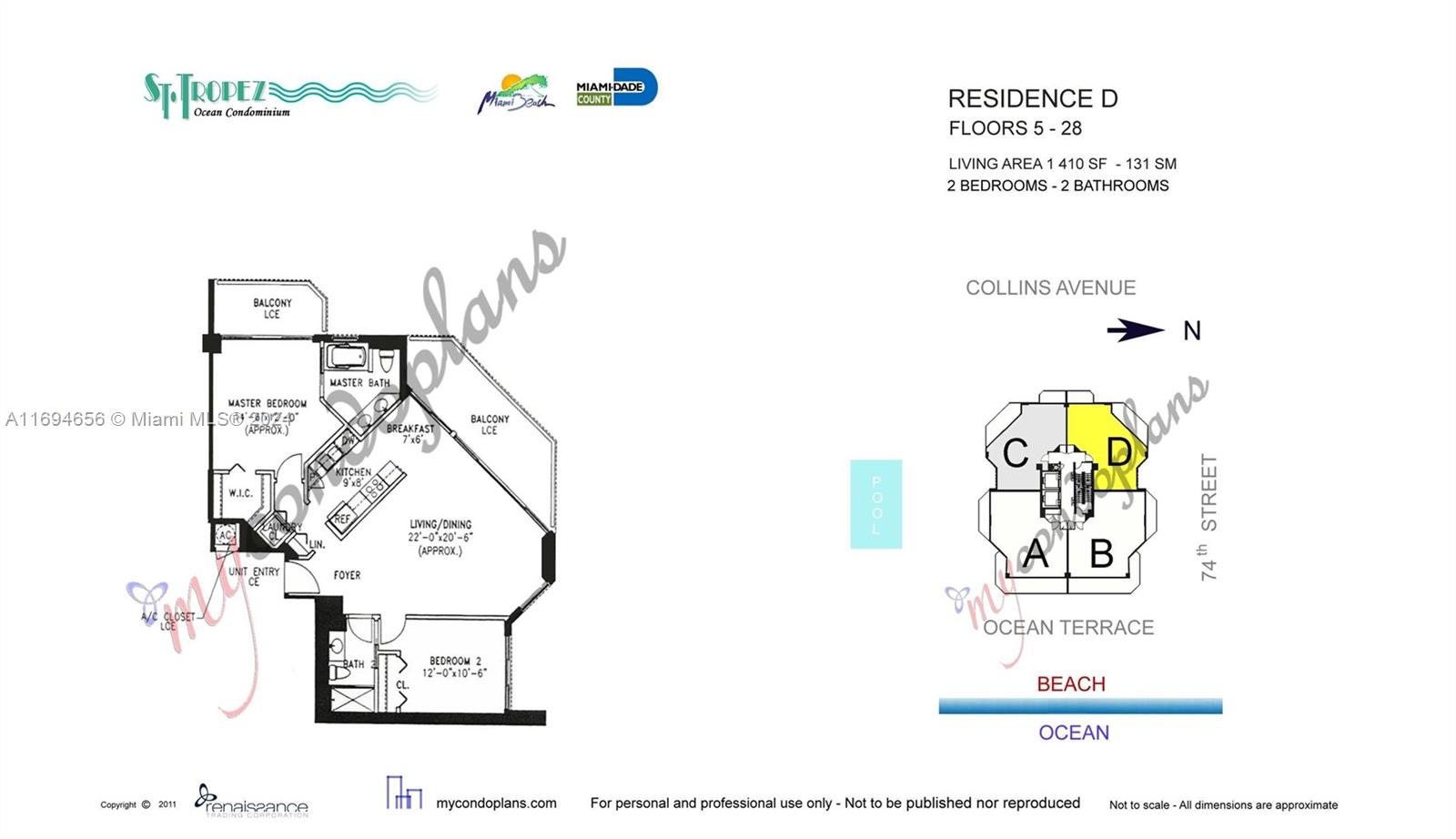 7330 Ocean Ter #6-D, Miami Beach, Florida image 2