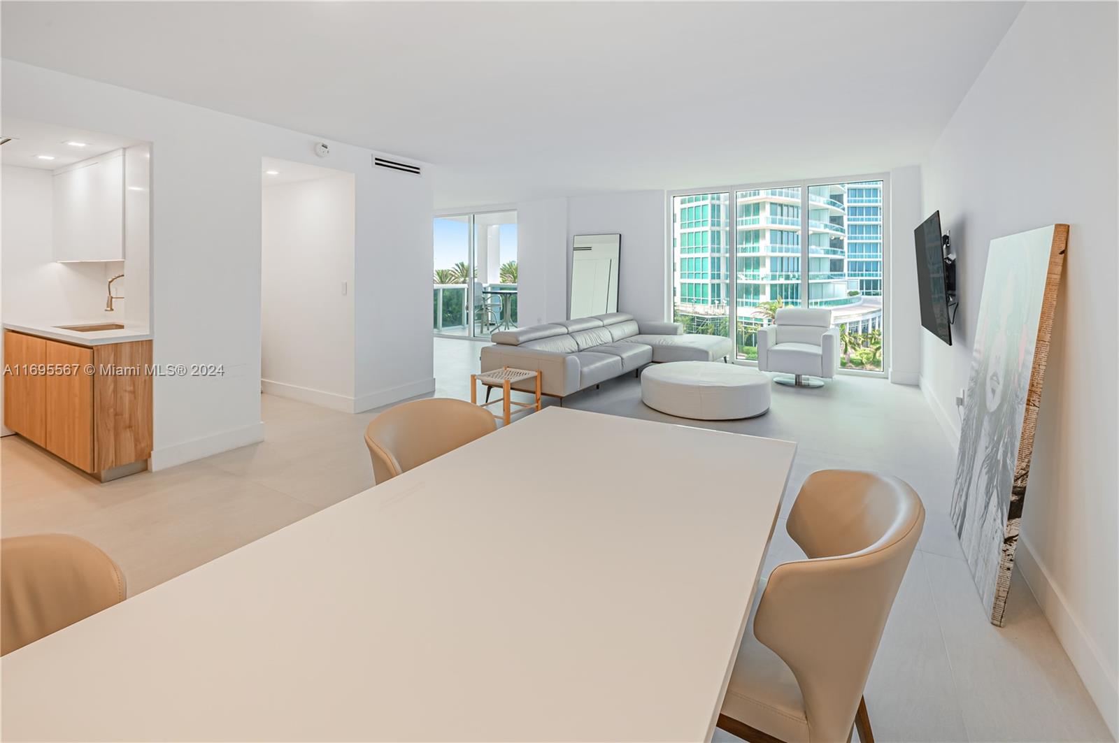 Harbour House Bal Harbour is positioned in one of the most desirable beach communities with just under 4 Acres of land, this unit is not only a home but a lifestyle. Residence 506 offers an open concept layout with clean lines, minimalist design and sophistication throughout the property. Excellent opportunity for someone that is looking for a highly-renovated unit with an incredible view overlooking the ocean and park. The north side of the tower will not have obstruction guaranteeing the current view. One of the only layouts in the building to offer an oversized terrace with approximately 117 Sq. Ft. Pool renovation project will be coming soon to amplify this property to an entirely different level of living.