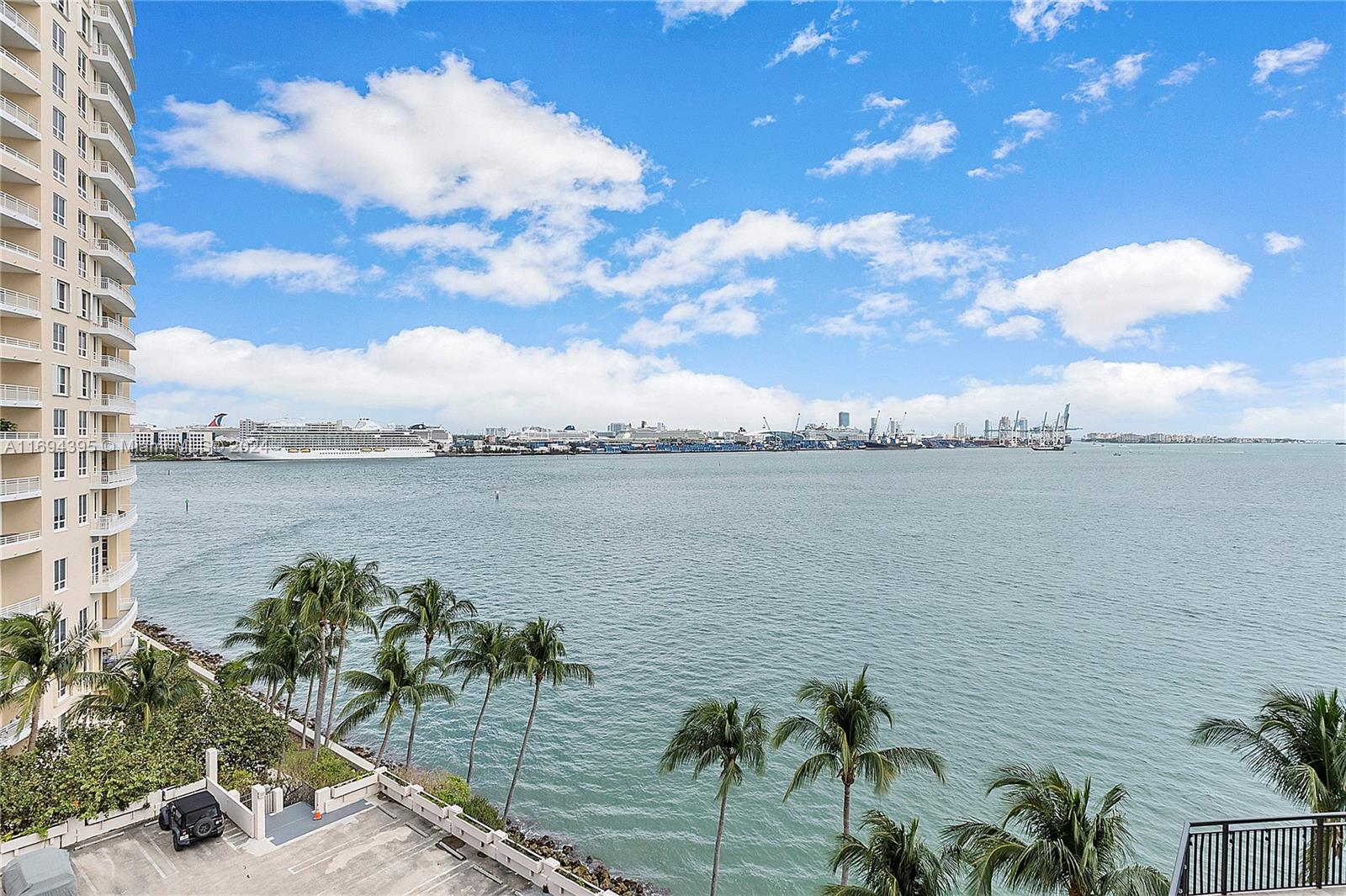 Welcome to wonderful island living!!! This unit has been completely remodeled. Brand new kitchen with quartz countertops and new applicances. Brand new bathroom with high end fixtures. The unit is freshly painted and has new marble floors.  Washer and dryer in unit.  A beautiful balcony that offers sweeping views of Biscayne Bay.  The building offers an array of resort style amenities, including gym,sauna,pool, tennis and racquet ball courts.  There is a convenience store on the property.  One assigned parking space and valet for guests.