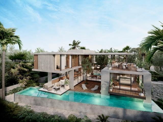 A rare offering in Miami Beach's prestigious Nautilus neighborhood, this prime property is **ready to build immediately—bring your builder and save years of planning.** Renowned architect Miguel Concha Loyola has designed plans for a stunning contemporary masterpiece. With over 25 years of experience and accolades such as the AHEAD Award, AAI Award, and 2022 Architecture Master Prize, his work is exceptional. Walls of glass flood the two-story layout with natural light, blending indoor/outdoor living seamlessly. The 5,595-sq ft design combines wood and stone for a unique character, featuring open-concept entertaining spaces under soaring ceilings—awaiting your personal touch.