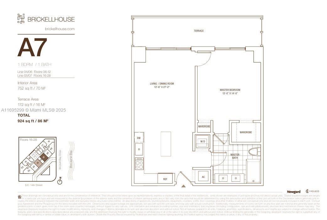 1300 Brickell Bay Dr #2805, Miami FL 33131