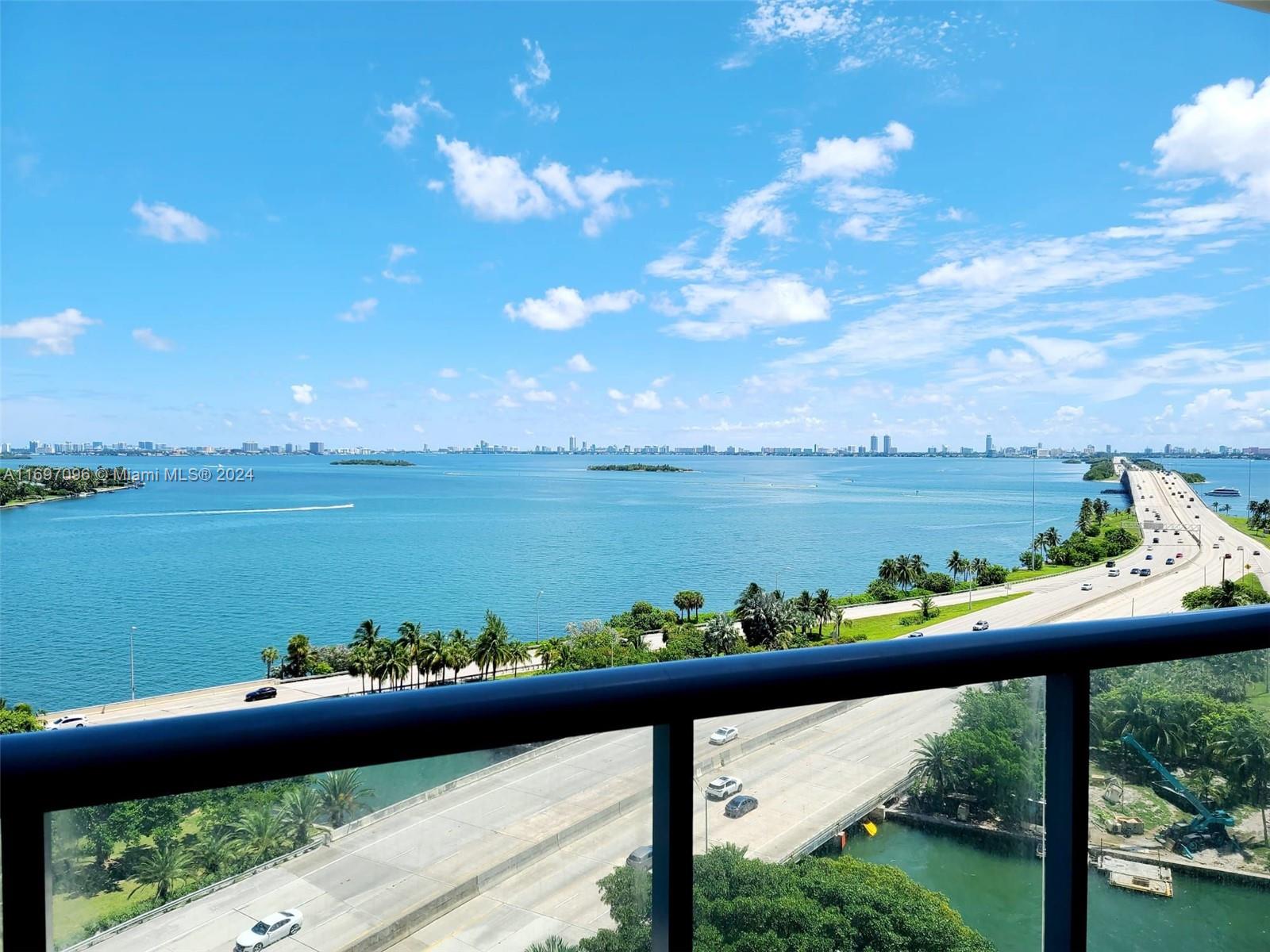 One of the best lines in the building!!!, spectacular 1 1/5 unit with unobstructed views of Biscayne Bay from all rooms. Open kitchen, S/S appliances, walk-in closet, washer/dryer in unit, deep/large balcony. Amenities include: gym, sauna, BBQ area, valet parking, movie theater, business center, heated pool. Perfect location close to Design District, Midtown, Edgewater and the causeway to Miami Beach and I-95 to the airport.