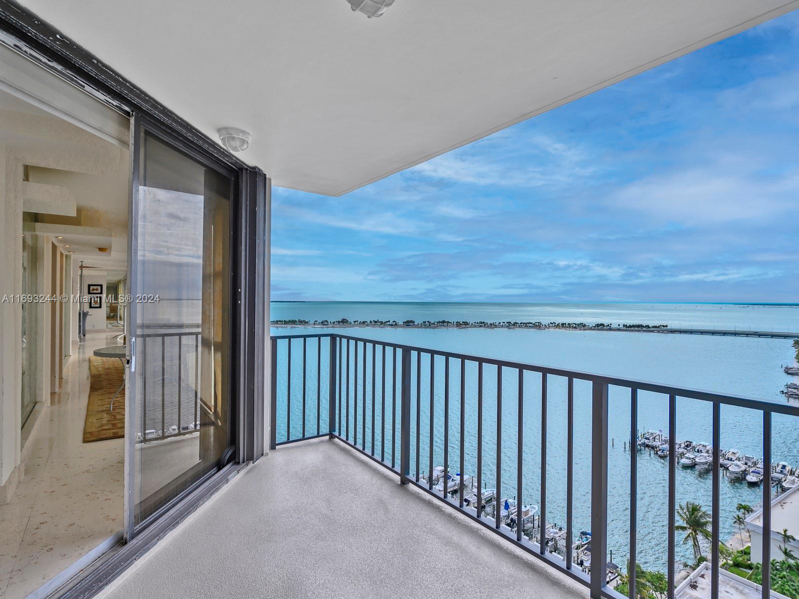 Very large 3/3.5 unit over 3,000sf with amazing breathtaking water views in sought after Brickell complex. Fully furnished unit in secure community with too many upscale amenities to mention, 6 tennis courts, 2 pools plus jacuzzi, private marina, fitness room, BBQ picnic areas, kid's playground...Unit includes two dedicated parking spaces. Great location, convenient to US1, I-95 and Brickell Avenue.  Can be leased 6 months or longer. Easy to show, call LA to schedule a private preview.