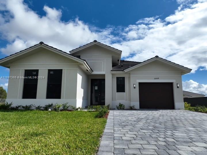 New construction with no association or CDD tax in a corner lot. 4/3.5 one-story single-family house big lot with space for a boat and pool. Lot premiums apply Easy to show