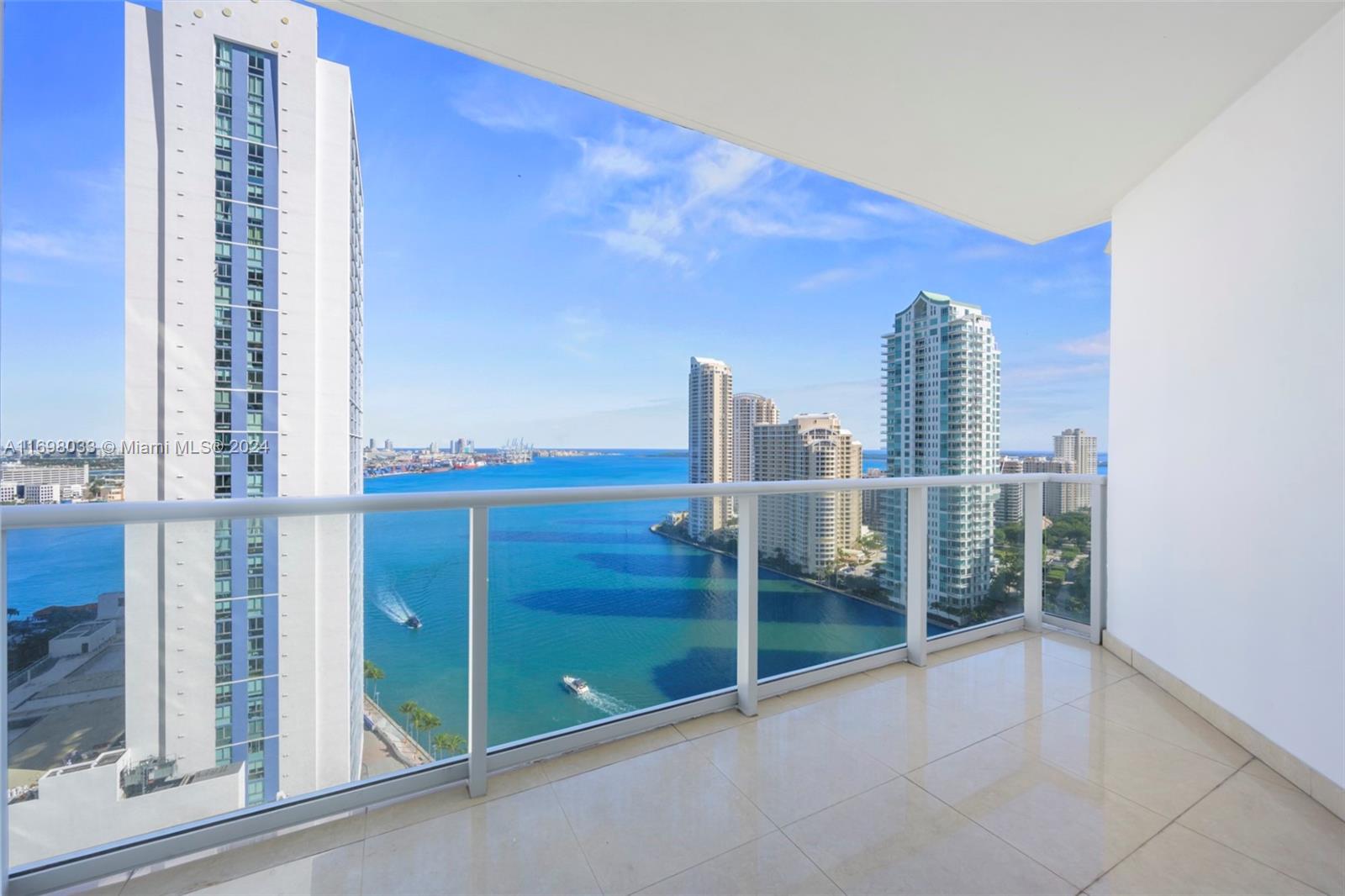 Most sought after line in the building AMAZING DIRECT BAY VIEWS. TWO (2) PARKING SPACES AND STORAGE INCLUDED! BEAUTIFUL 2BED 2BATH unit in the heart of Downtown, this unit comes with brand new closets, brand new doors and brand new kitchen cabinets. Amazing water views from this apartment. Walk to Whole Foods, Brickell, Novikov Restaurant and Joe & the Juice downstairs, Close to Silverspot Cinema and many restaurants. 24-hr front desk attended.