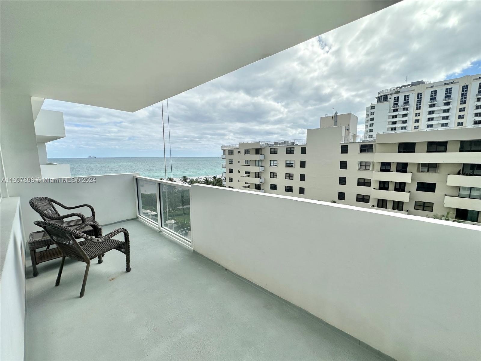 Located on the 9th floor of the iconic Decoplage Condominium, this stylish studio offers the perfect Miami Beach lifestyle: tastefully and fully furnished and equipped, and ready to move in. The unit features a balcony with a pleasant view of the ocean, the pool area and deck, a full kitchen with full size fridge, an electric stove, microwave, and dishwasher. Also, Cable and internet are conveniently included in rent. Decoplage features premier amenities such as 24-hour security, valet parking, a heated pool, a fitness center, and direct beach access with chair service. Situated on Lincoln Road, you're steps away from world-class shopping, dining, and entertainment.