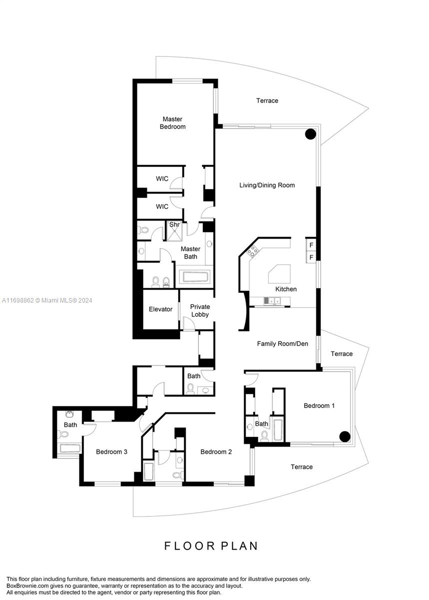 1331 Brickell Bay Dr #3611, Miami FL 33131