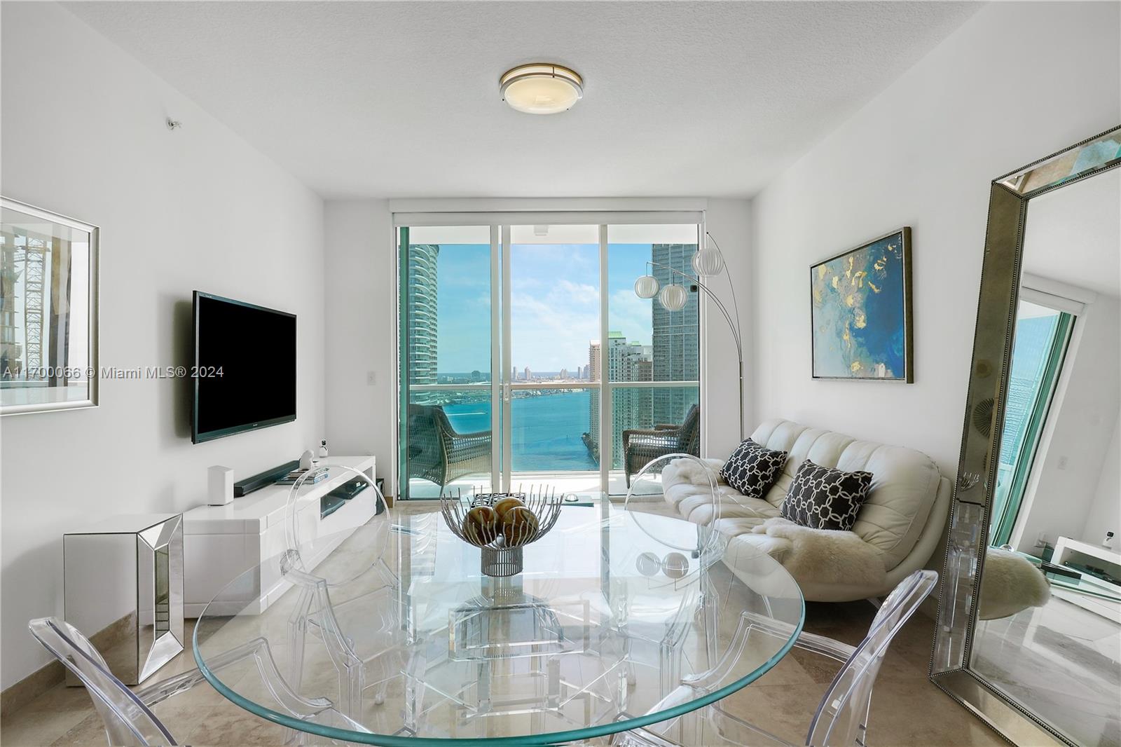 Incredible deal in Brickell: fully furnished 3-bedroom at Brickell on the River North with exceptional views and two balconies. Located just one block from Brickell City Centre, you'll have easy access to the Metro Rail and Metro Mover, making commuting a breeze. Enjoy a vibrant lifestyle with restaurants, shops, and activities right at your doorstep. Fully secure environment with full-time front desk personnel, along with a two-floor gym, two pools, BBQ area, and beautifully maintained grounds. Don't miss out on this perfect blend of luxury and convenience in one of Miami's most sought-after neighborhoods. One parking space is assigned, and valet is available at an extra cost for secondary vehicles.