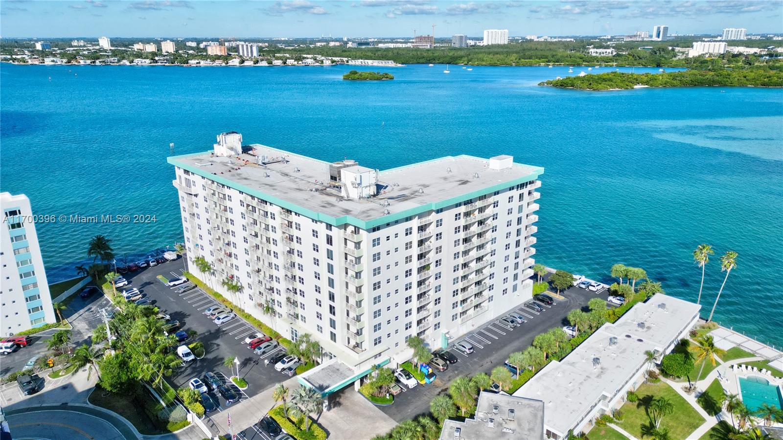 Enjoy stunning, unobstructed bay views from this 1 bed / 1 bath unit at Island Pointe Condominium, situated in the coveted northern end of Bay Harbor Islands. The unit includes one assigned parking space & a storage unit. Premium appliances, including a wine cooler, a 65” Sony Bravia TV in the living room w/ Soundbar & Subwoofer, & a 55” Samsung Smart TV in the bed w/ a Yamaha Soundbar, subwoofer & wireless speakers. All furniture is included. Island Pointe offers resort-style amenities: heated pool, tiki huts & gas grills, 24-hour front desk attendant, gated security, & on-site management. HOA covers premium cable, high-speed internet, water, A/C reserves. Ideally located, within walking distance of A+ rated school & houses of worship. Close to the upscale Bal Harbour Shops & the beach.