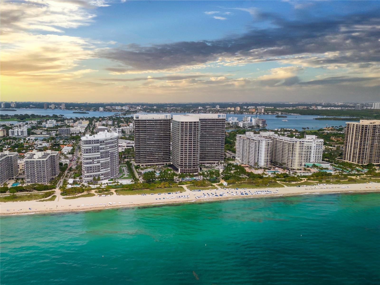 Lux Lease Available NOW! Fully Designer Furnished! Stunning direct ocean sunrise views from this high-floor flow-through residence at the prestigious St. Regis Bal Harbour! This one-of-a-kind 4BD/5.5BA plus additional maid/staff & family room home was meticulously designed, & is a true entertainer's paradise! Boasting a foyer entry, huge East & West balconies, breathtaking Ocean, Miami skyline, sunset, & Biscayne Bay views, eat-in open gas kitchen, polished concrete floors, impact windows & doors, custom lighting, & a gorgeous primary suite w/ huge closet, marble bath, double sinks, & separate tub & shower! 2 valet parking! The St. Regis is rated a 5 Star Resort & one of the most desired buildings in all of Bal Harbour! Free valet!