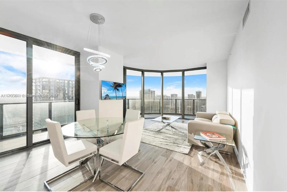 Fully furnished corner unit on the 45th floor, with private elevator access. Min. 3 month lease terms. Enjoy city and Miami River views in this 3 bed /3 bath condo. This unit features Italian cabinets, Sub Zero / Wolf appliances, built out master closet, motorized shades, and floor-to-ceiling glass windows leading to a spacious wrap around balcony. SLS Lux Brickell residents, in addition to having exquisite interior finishes, enjoy a host of amenities. The SLS Lux Brickell amenities include three pools, two hot tubs, a poolside bar, BBQ area with summer kitchen, a lighted tennis court, a fitness center, a full-service spa, full-service concierge service, two club rooms, children’s playroom, and more.