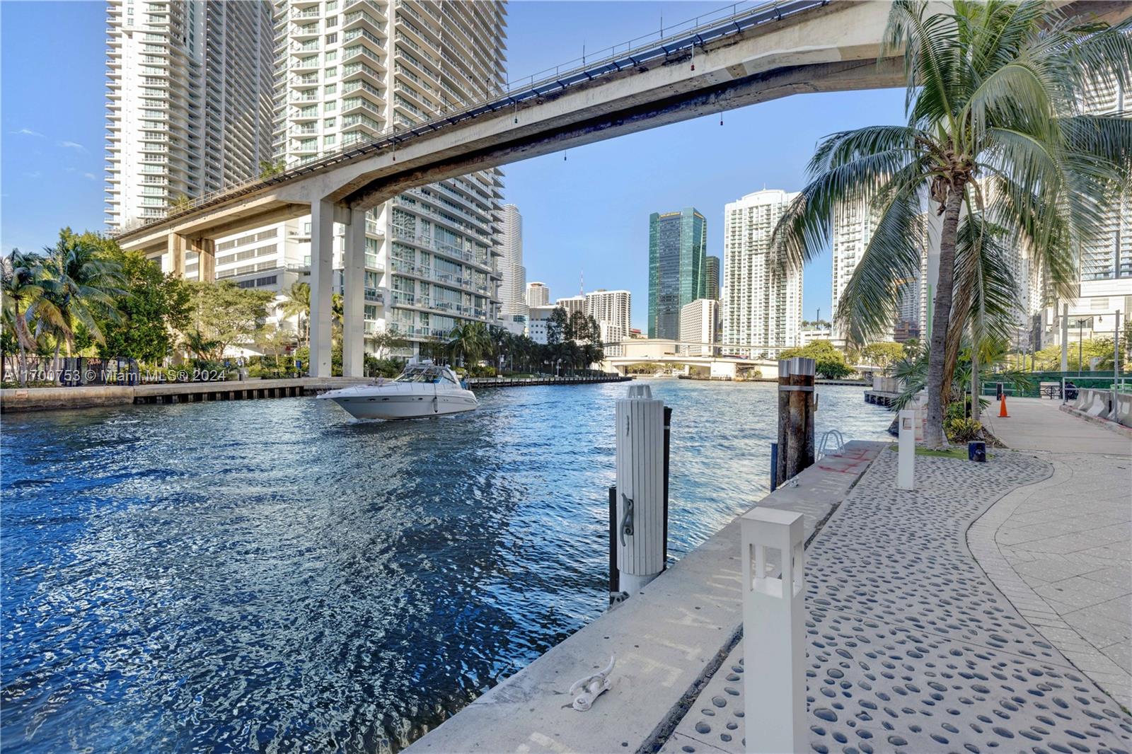 The unit provides stunning views of the Miami River, downtown skyline, and Biscayne Bay.Marble floors throughout, 20-foot floor-to-ceiling glass windows, and a modern kitchen equipped with stainless steel appliances and a glass backsplash. The bedroom includes California Closets and glass railings. Neo Vertika offers a variety of amenities, including a fitness center with city views, a pool area with an ample terrace, and an on-site restaurant. The building is within walking distance to Brickell City Centre, providing easy access to shopping and dining options. Washer & Dryer inside the unit