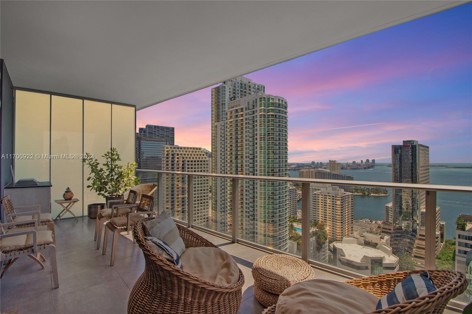 Stunning remodeled corner unit in the heart of Brickell, combining luxury, functionality, and breathtaking views. Featuring 3 bedrooms, 3 full bathrooms, and an oversized den, this spacious layout is perfect for modern living. Floor-to-ceiling windows highlight the captivating views of the bay and Brickell’s vibrant cityscape. Premium porcelain floors with a wood-like finish add warmth, while custom-designed closets provide style and functionality. The kitchen boasts high-end appliances and elegant finishes. Exclusive building amenities include a rooftop pool, state-of-the-art gym, spa, private theater, children’s play areas, and more. Steps from Brickell City Centre, fine dining, and top entertainment. Schedule your showing today!