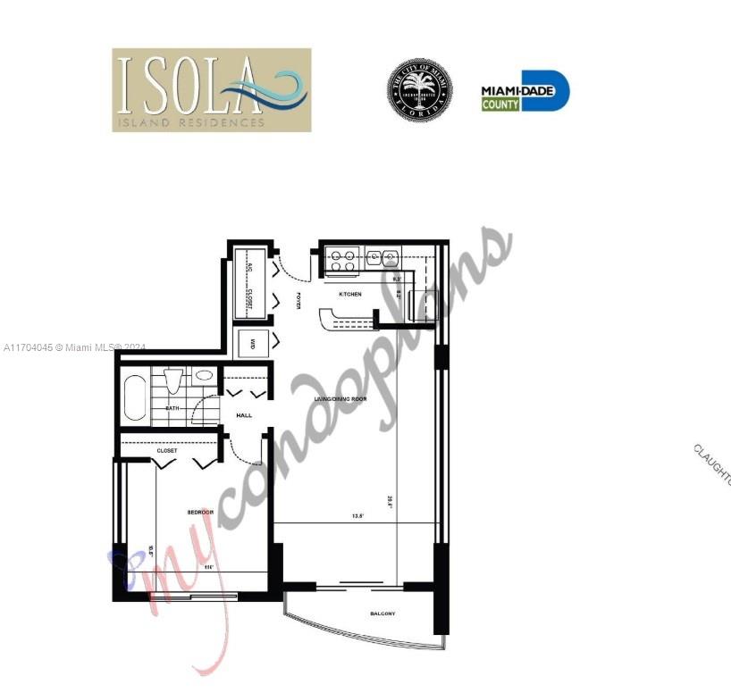 770 Claughton Island Dr #1508, Miami FL 33131