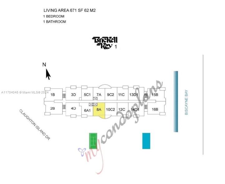 770 Claughton Island Dr #1508, Miami FL 33131