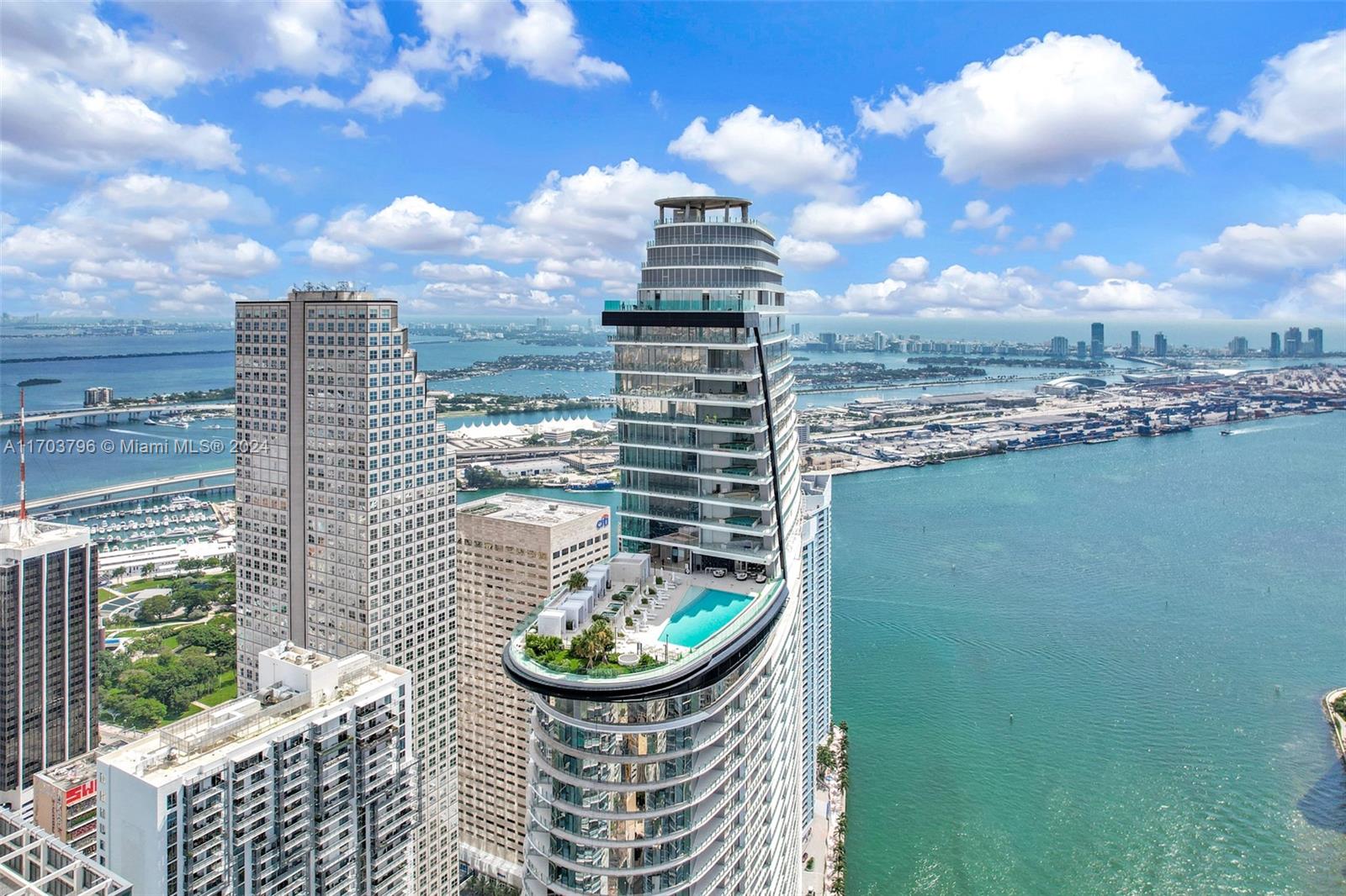 Indulge in unparalleled luxury at this beautifully Furnished 2 bedroom+DEN Sky Residence at the prestigious Aston Martin Residences. Perched on the 49th floor, this 1,578sq.ft. unit boasts breathtaking views of Downtown Miami's dynamic skyline, framed by neighboring architectural landmarks. Includes a store space. Designed with a sophisticated split floor plan, this residence combines elegance and functionality. Immerse yourself in over 42,000 sq. ft. of world-class amenities, including a 55th-floor infinity pool with panoramic vistas, a state-of-the-art fitness center, serene spa facilities, an art gallery, 2 private movie theaters, a golf simulator, a grand community room, a kids' playroom, a billiards lounge, and access to the exclusive Aston Martin DBX house car. Immediate Occupancy