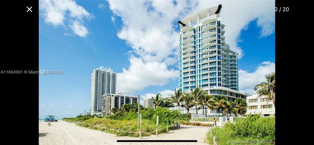 Fabulous 1 Bed, 1.5 bath condo in boutique building directly in front of the beach! Breathtaking views. Unit has updated kitchen w/granite countertops and stainless steel appliances, W/D, marble flooring, large walk-in closet, assigned 1-car parking, on site manager, concierge, valet, 24hr security, Boardwalk access, outdoor pool w/Hot-Tub, BBQ area, gym, Billiard room, table tennis & Business Center. Grocery shopping, restaurants, bars, coffee shops & other retail spots are within walking distance. USE SHOWINGTIME FOR APPOINTMENTS.