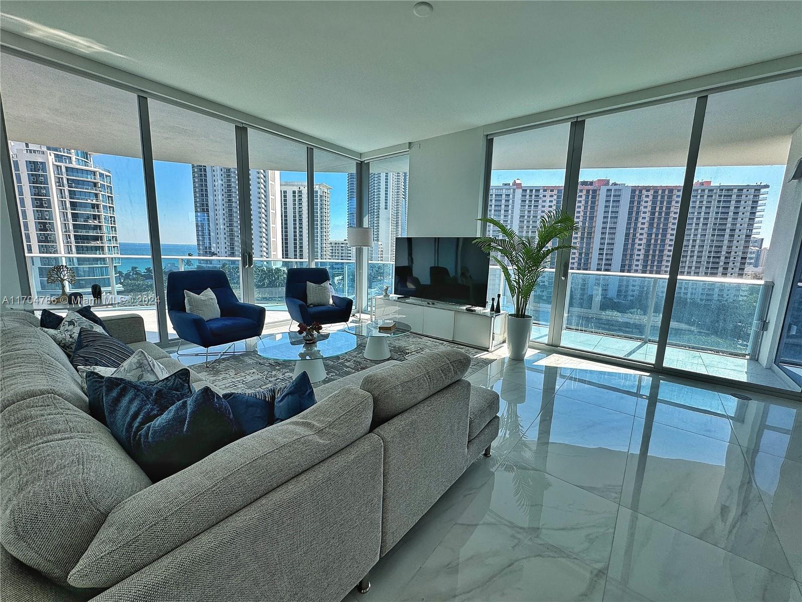 Escape to paradise with this brand-new, fully furnished apartment located right across the beach in stunning Sunny Isles! Perfect for those seeking comfort, luxury, and convenience, this property offers the ultimate seaside lifestyle. Steps from the beach, with breathtaking views. Seasonal rental available (minimum 30 days up to 6 months). call listing agent to schedule a tour