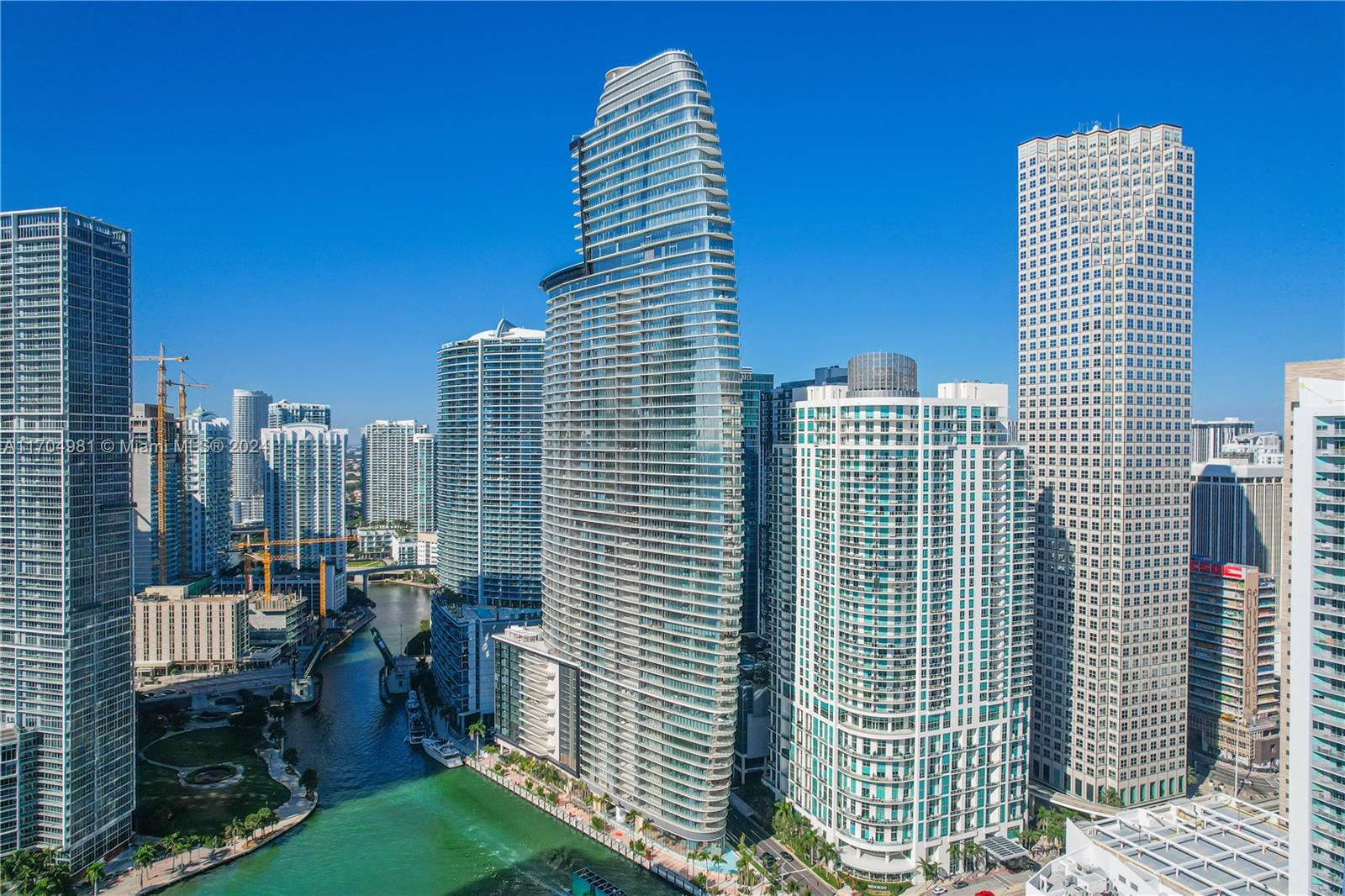 Experience unparalleled luxury in the heart of Downtown Miami at the Aston Martin Residences. Unit 4301 offers over 3,800 square feet of refined living space, featuring 5 bedrooms, 5 full bathrooms, and 1 half bathroom.

The wraparound terrace showcases panoramic views of Downtown Miami and Biscayne Bay. The gourmet kitchen is equipped with Gaggenau appliances, a Subzero refrigerator, a marble-topped island, and a wine cellar, perfect for entertaining.

Residents enjoy over 42,000 square feet of amenities, including a two-level fitness center, spa, infinity-edge pool, and 24-hour valet and concierge services. Includes two assigned parking spaces and is decorator-ready for a personalized touch. Easy to show—contact the listing agent today.