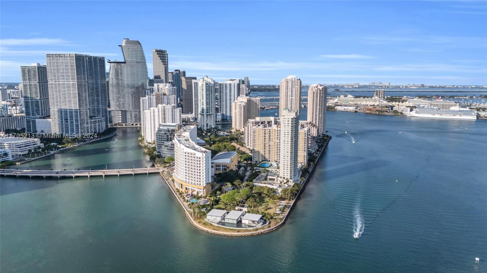 Welcome to the best waterfront corner unit at the Isola Condominium located on the only Island in Brickell inside a private community in the heart of Downtown Miami. This 2B/2B updated condo, with impact windows, is surrounded by breathtaking views of Biscayne Bay, South Beach, and fisher Island.
Enjoy endless bayfront 5 Stars resort-style recently renovated amenities featuring heated pool and lounge, jacuzzi, state-of- the-art gym, tennis court, kids playground, BBQ area, Miniature Golf, concierge and 24hrs security with ALL ASSESSMENTS PAID BY SELLER. Brickell Key Island allows you to enjoy your walk or jog on its private boardwalk, with amenities like a marketplace, beauty salon, restaurants, or walk to the best shopping, restaurants, and entertainment at Brickell city center.