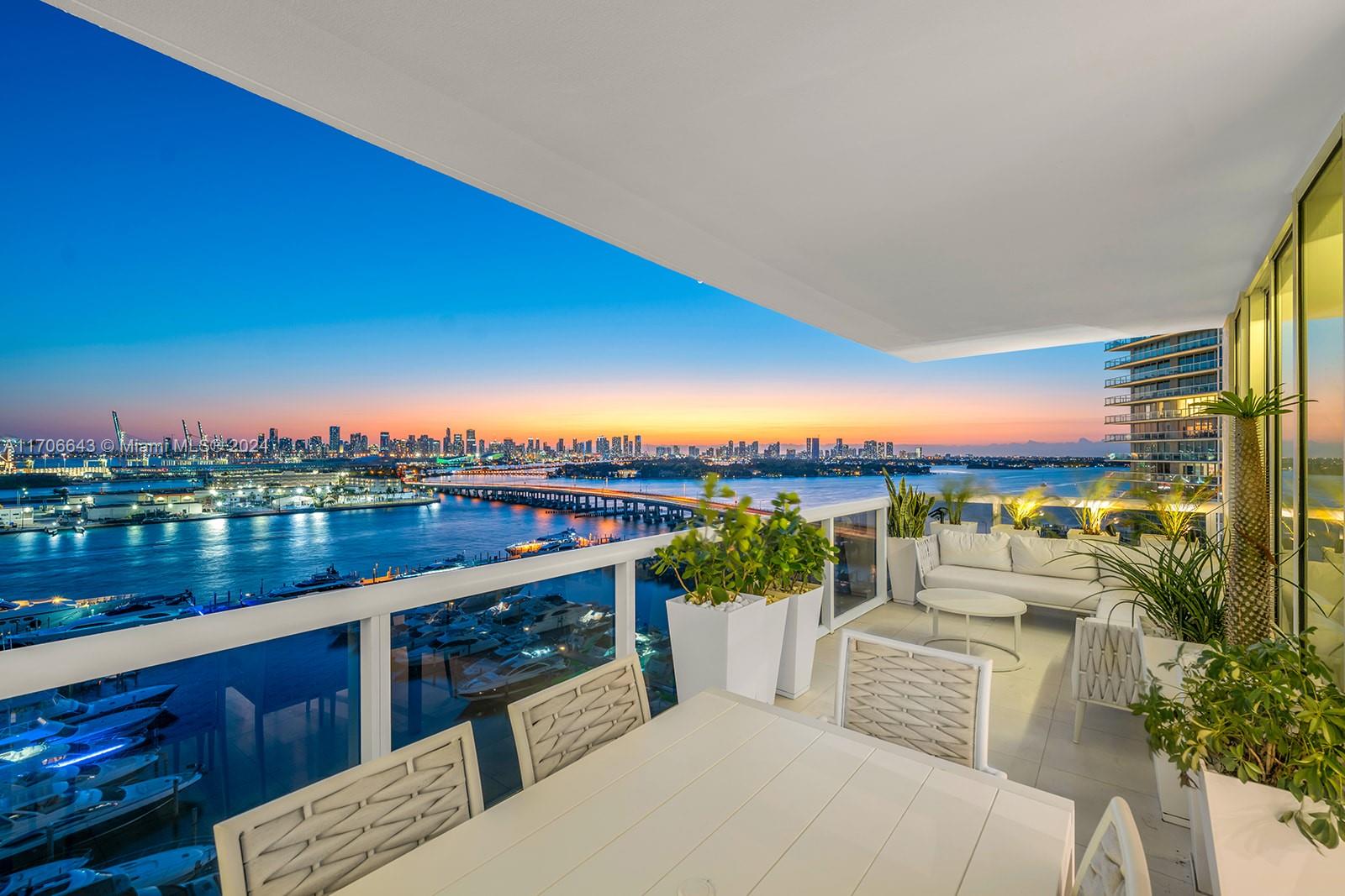 One of the best views in all of Miami! Watch the cruise ships go by from this oversized 2,000SF corner unit in the heart of SoFi. Revel in the breathtaking downtown Miami sunset, ocean, & bay views from your spacious balcony! Enjoy sun-filled interiors, floor-to-ceiling glass impact windows, updated kitchen w/Italian lacquer cabinetry & Miele & Subzero appliances, & gorgeous primary bath. Murano Grande is a prestigious, well established building situated along 4 acres of pristine water frontage in front of the MB Marina. Offering it's residents 5-star amenities including a heated waterfront pool & spa, tennis, gym, steam room, 24hr security, valet & concierge. Steps to beaches, South Pointe Park, A schools & world-class dining: Joe's, Carbone, Milos, Smith & Wollensky, Hasalon & Prime 112.