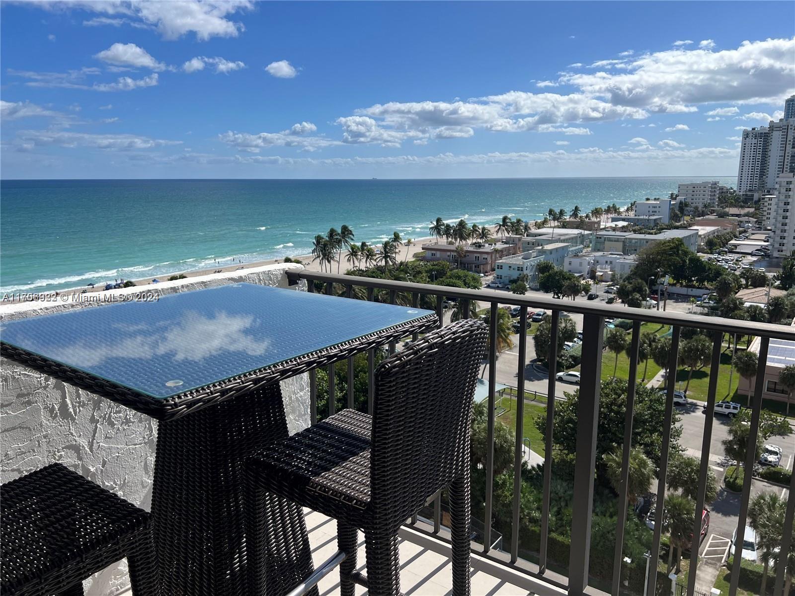 Discover this beautifully remodeled beachfront condo in Hollywood Beach with breathtaking ocean and canal views! This 2-bedroom, 2-bath home features modern, high-end finishes, an open-concept design, and abundant natural light with ocean views from every room. Both bedrooms are serene retreats, complemented by a gourmet kitchen, multiple walk-in closets, and a seamless layout. Enjoy ocean breezes, stunning sunrises, and sunsets. Furniture negotiable. Rare opportunity to rent this beachside paradise with 2 pools, restaurant, tennis, basketball, fitness center, and more—steps from the Broadwalk, dining, and shops.