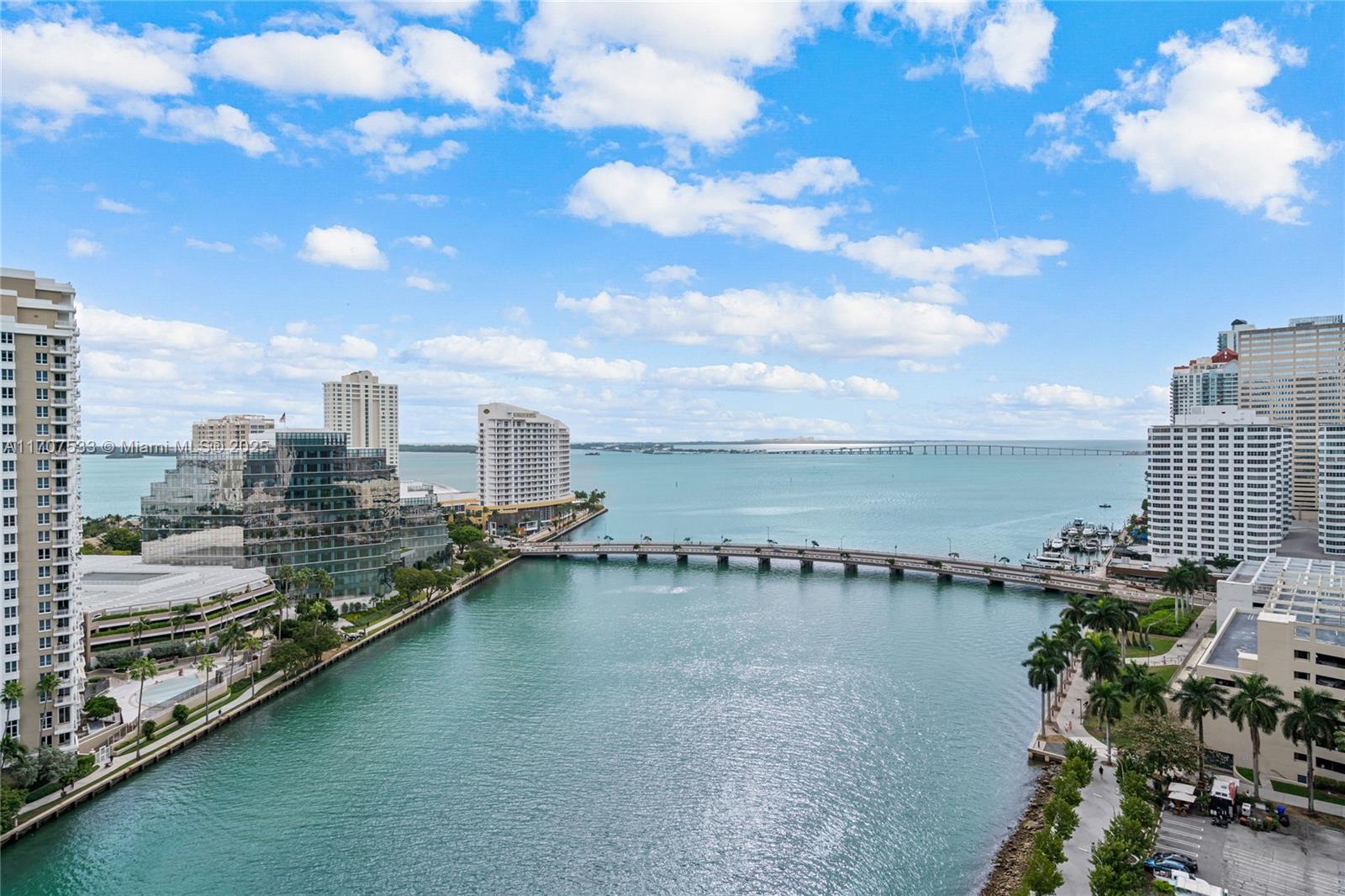 Unique Available.-  Unparalleled 180° views of Biscayne Bay, the cityscape & resort-style pool from this exceptional corner 3 BR / 2BA Residence Tastefully Renovated. The largest layout 2-Br Condo w/Den (Converted to 3rd Br) Available for Sale in Tower II of Icon Brickell. 1,654 Sq Ft (153.66 m2) living area as per Developer floor plan. Open concept living and dining area. Well-equipped kitchen with modern appliances and ample storage. Convenient in-unit laundry  — No subletting / No Airbnb. Monthly HOA fee (2025) $2,087.51, includes Assigned Parking space, water, basic cable, internet & more. Short-term must be No less than 6 months as per condo rules  —  Vacant & Move-in Ready!