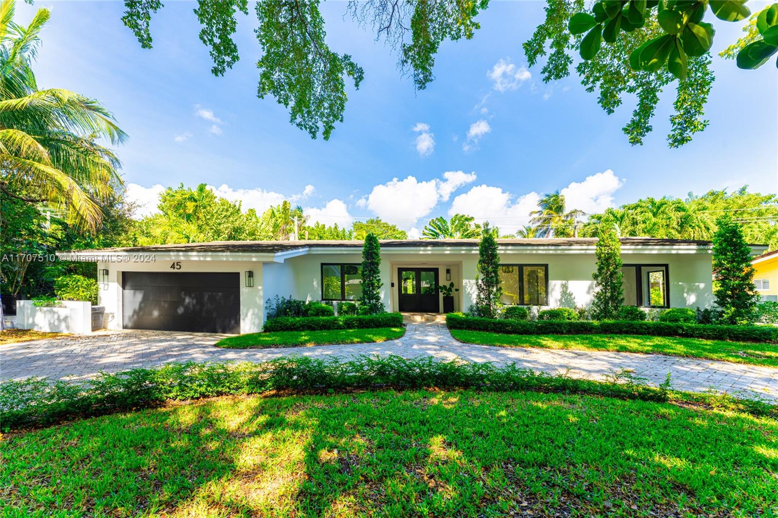 Welcome to your new home in the much sought after Sunset Harbour neighborhood of Coral Gables. This charming house is located on a quiet cul de sac in close proximity to Coconut Grove and many of the best schools in Miami. The home has 4 bedrooms and 2.5 baths and offers new impact glass windows and doors, newer roof, double-car garage, a circular driveway, updated electrical and HVAC. The beautiful and spacious master bedroom suite offers walk-in closet and a large and beautifully remodeled en-suite bathroom. Each bedroom has a built in closets and all the rooms in the house enjoy plenty of natural sun-light with views that overlook a lushly landscaped yard and a sparkling salt water pool. A large chefs kitchen features a Thermador gas range, marble counter tops and high-end cabinetry.