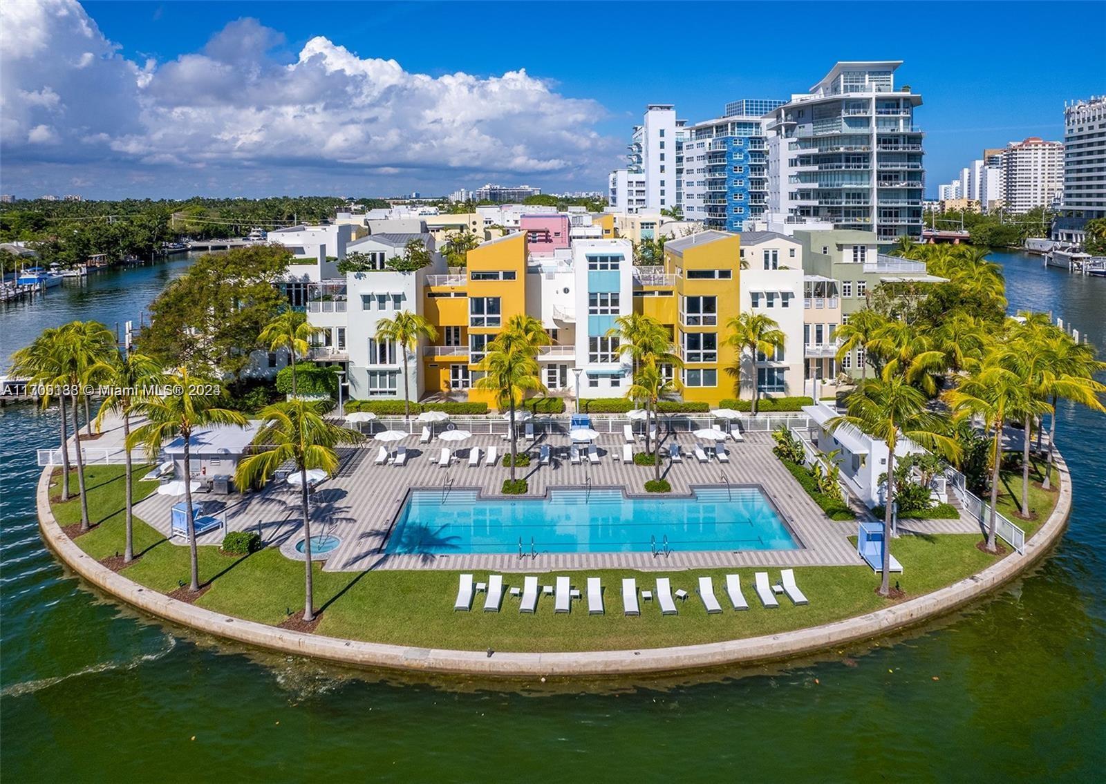 Stunning 3 bedroom, 3.5 baths modern apartment in private and gated community designed by award winning architect Alison Spear. The Aqua private community is situated on the South end of Allison Island and surrounded by the Intracoastal waterway! The unit features floor to ceiling windows, huge wrap-around terrace with water and garden view, Sub-Zero, Gagenau appliances, Bulthaup cabinetry, terrazzo floors, 24 hour security, concierge, 2 assigned parking spaces with Valet, brand new washer/dryer in unit. State of the art gym, 2 pools and hot tubs, club rooms and kids playroom, BBQ areas and store on premises. A tranquil and secure way of life in the middle of Miami Beach! Move in ready June 25, 2025.