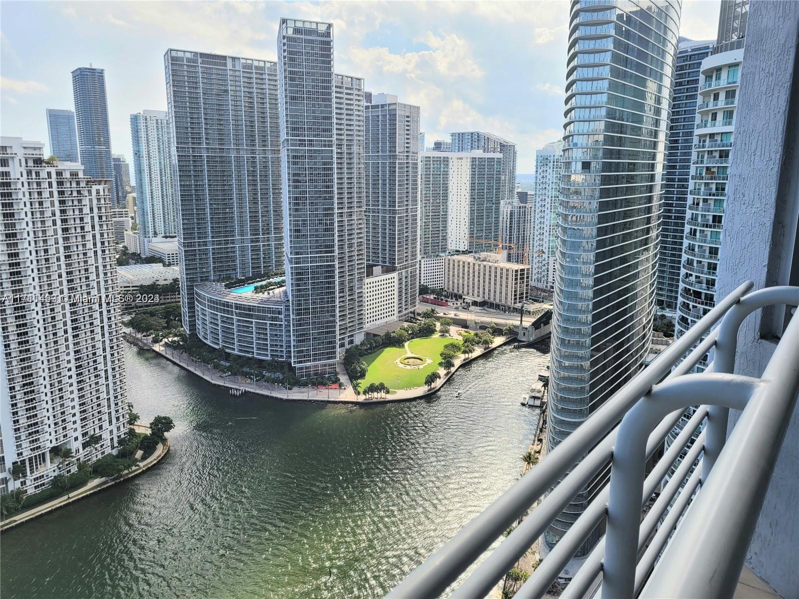 Best Priced Apartment at One Miami. Beautiful 2 bedrooms 2 bathrooms split plan. Apartment located on 41st floor with amazing views water and Brickell skyline views. Unit has Italian kitchen cabinets, stainless steel appliances, and granite countertops. Washer and Dryer inside the unit. Building amenities include: Fitness Centers, Party Rooms, Bike Storage, Convenience Store, 24/7 Valet, Concierge and security. Located in the heart of Miami where the river meets the bay. One Miami is the only Bayfront property in Downtown Miami. One parking space, internet and basic cable are included